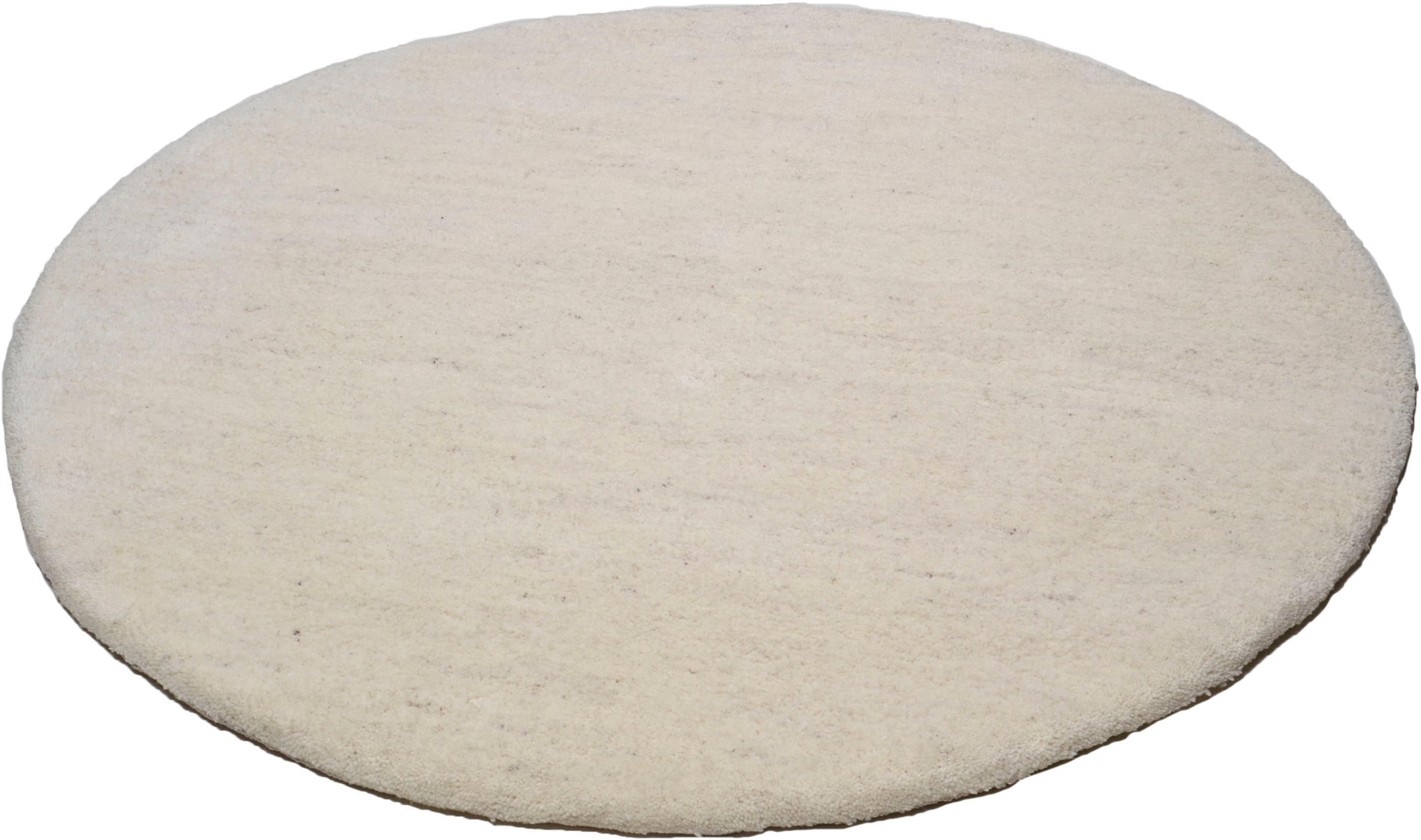 THEKO Wollteppich Amravati Beige Grau Handgeknüpft Berber