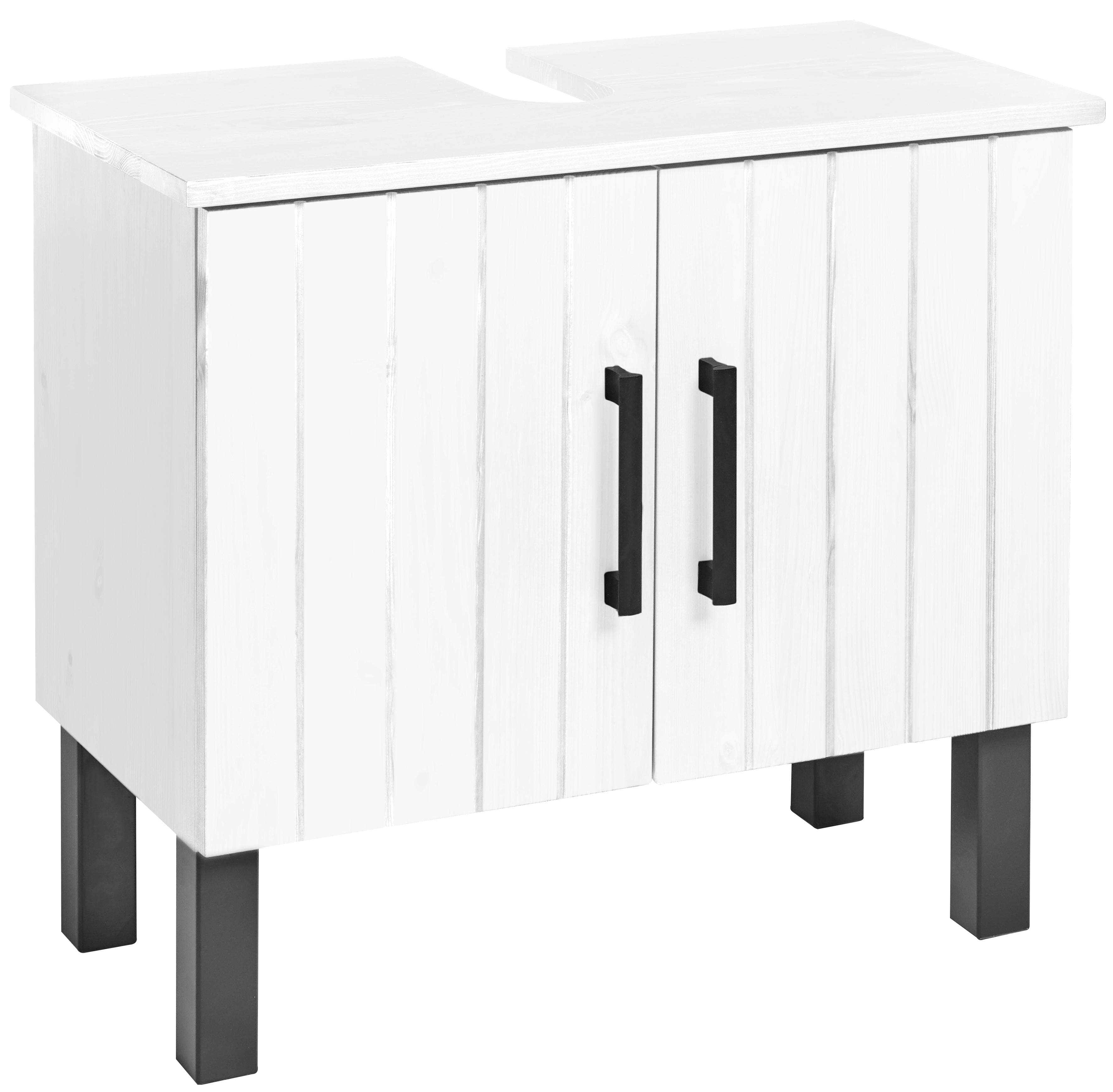 Landhaus Waschbeckenunterschrank aus Massivholz