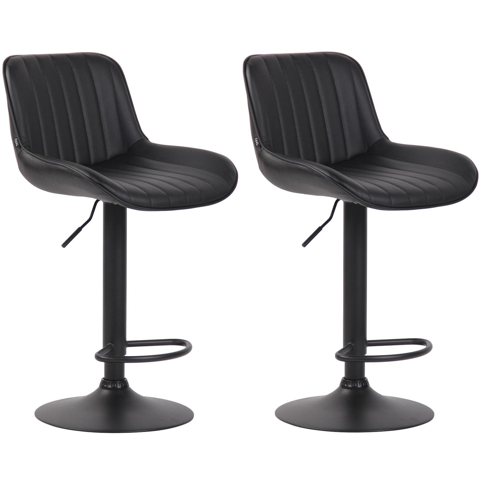 CLP 2er Set Barhocker Lentini Kunstleder Höhenverstellbar & 360° Drehbar