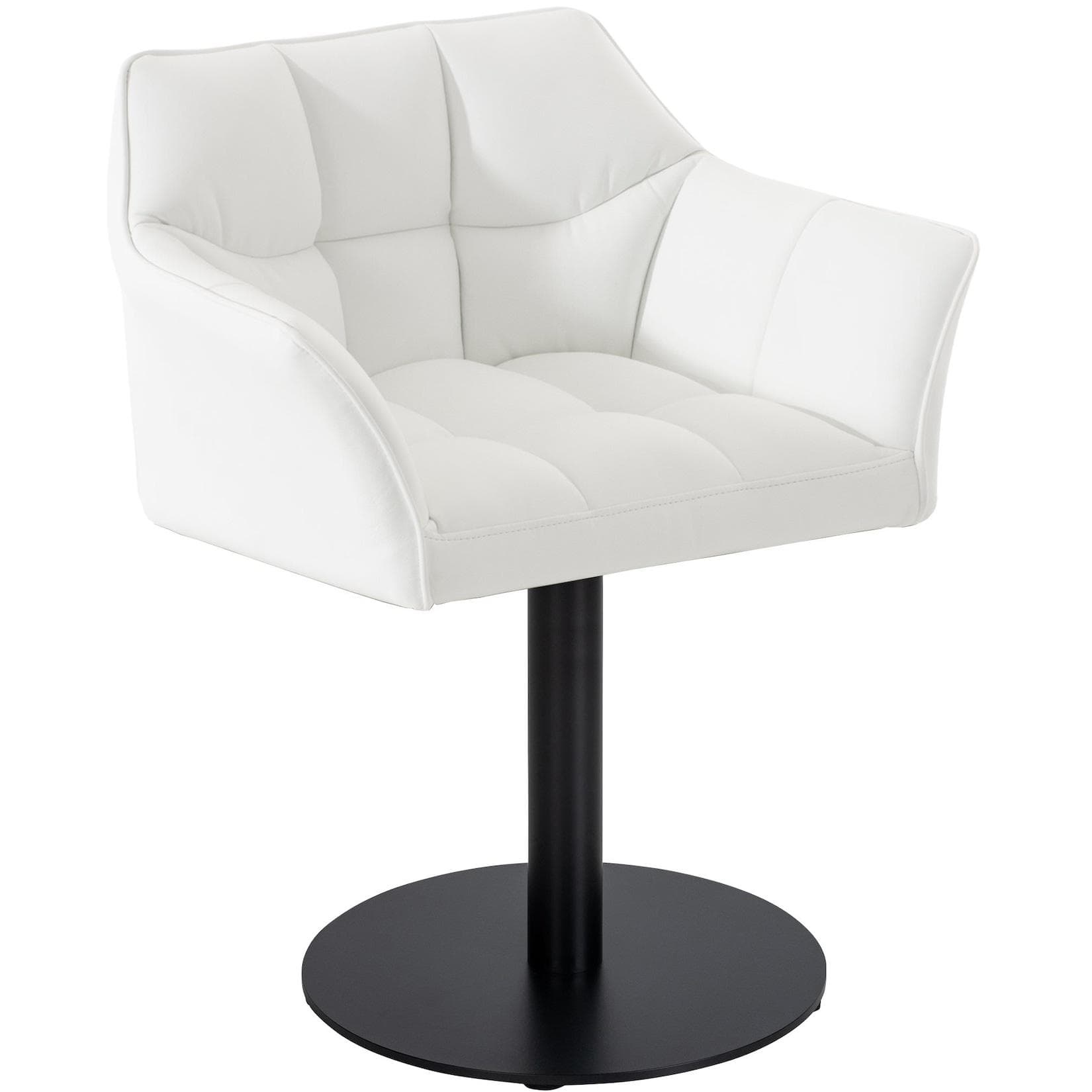 CLP Loungesessel Damaso Esszimmerstuhl Kunstleder Stoff Filz Samt Schwarz