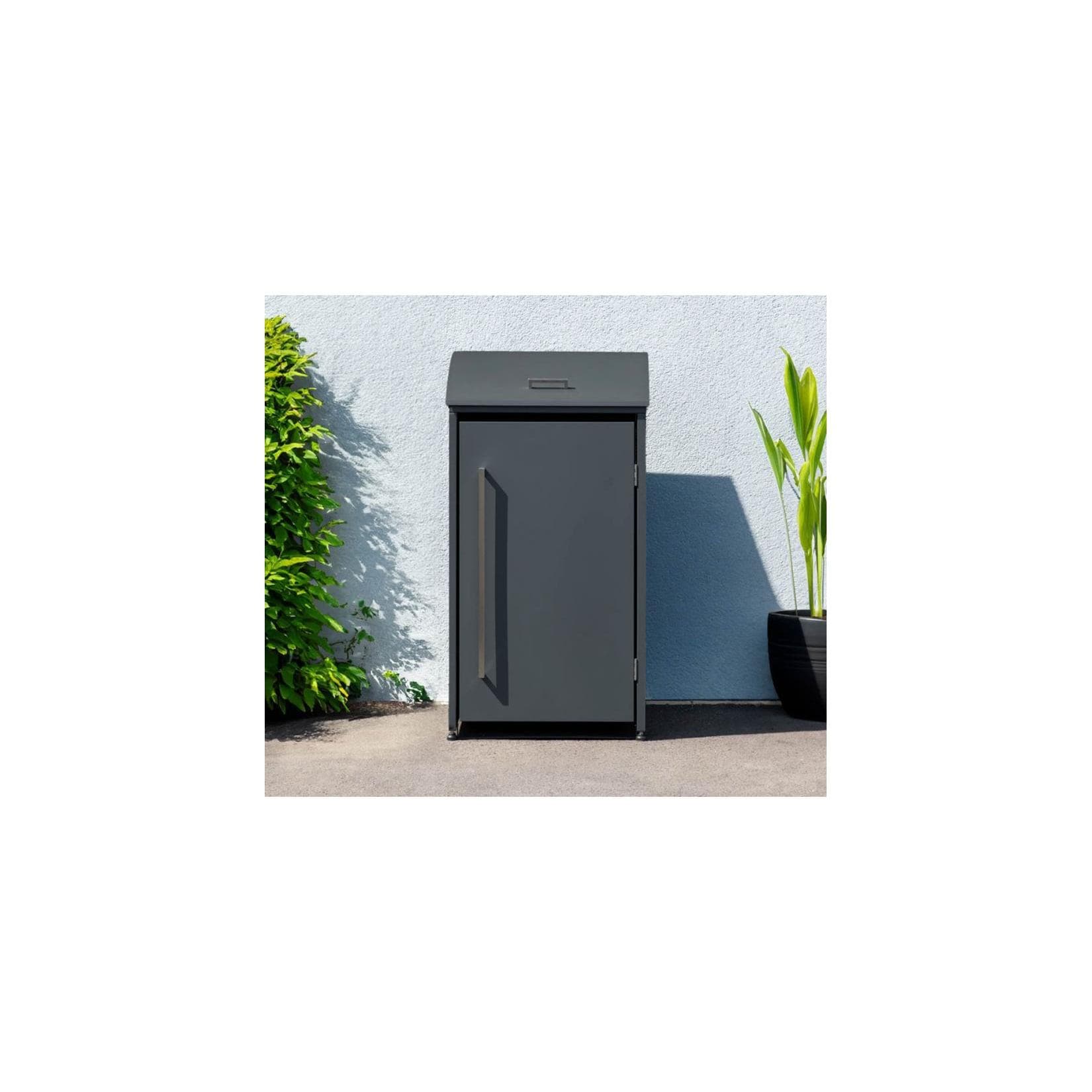 Westmann Mülltonnenbox Moderna - Moderner Stahlkorpus in Anthrazit
