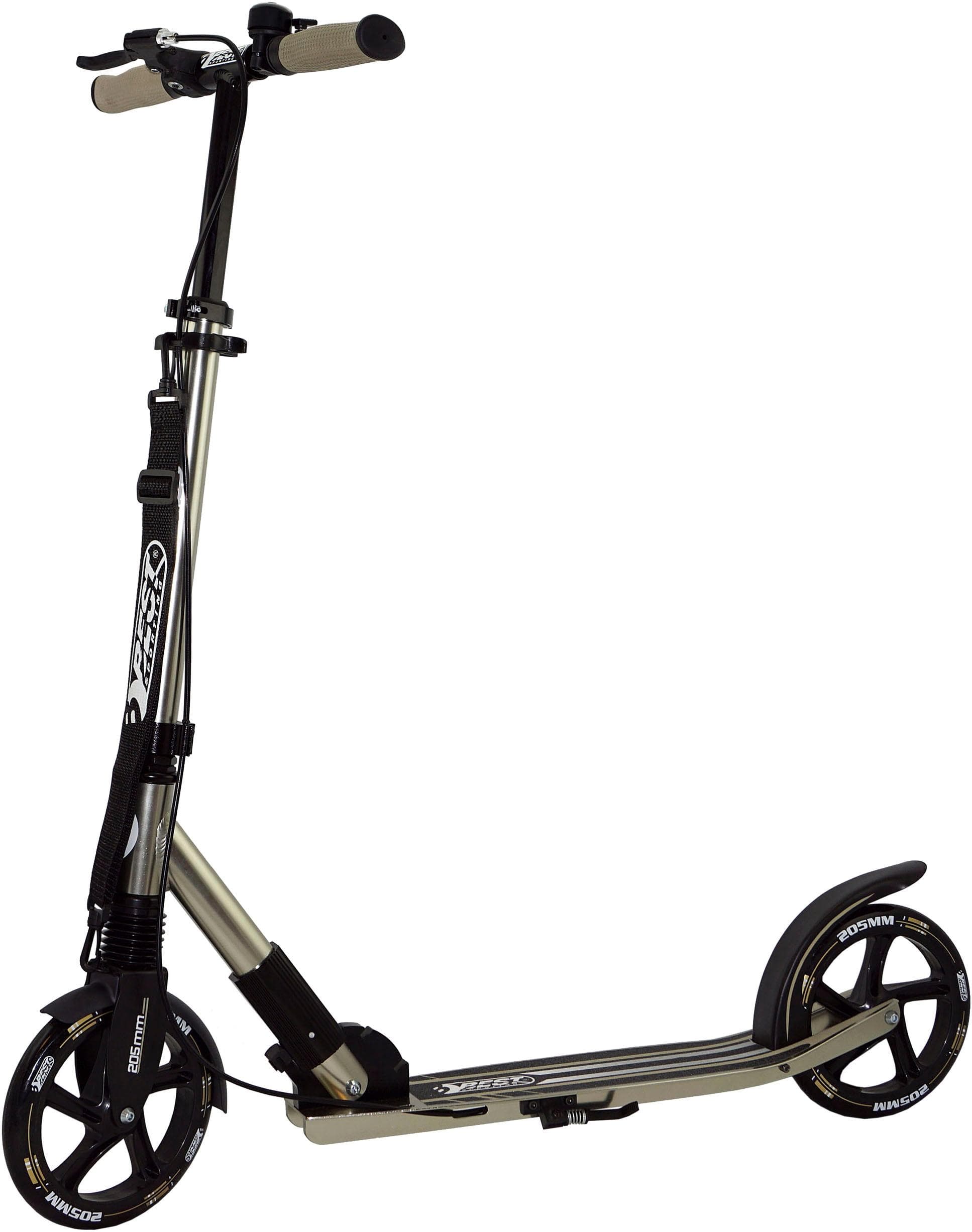 Cityroller BEST SPORTING City-Scooter schwarz gold