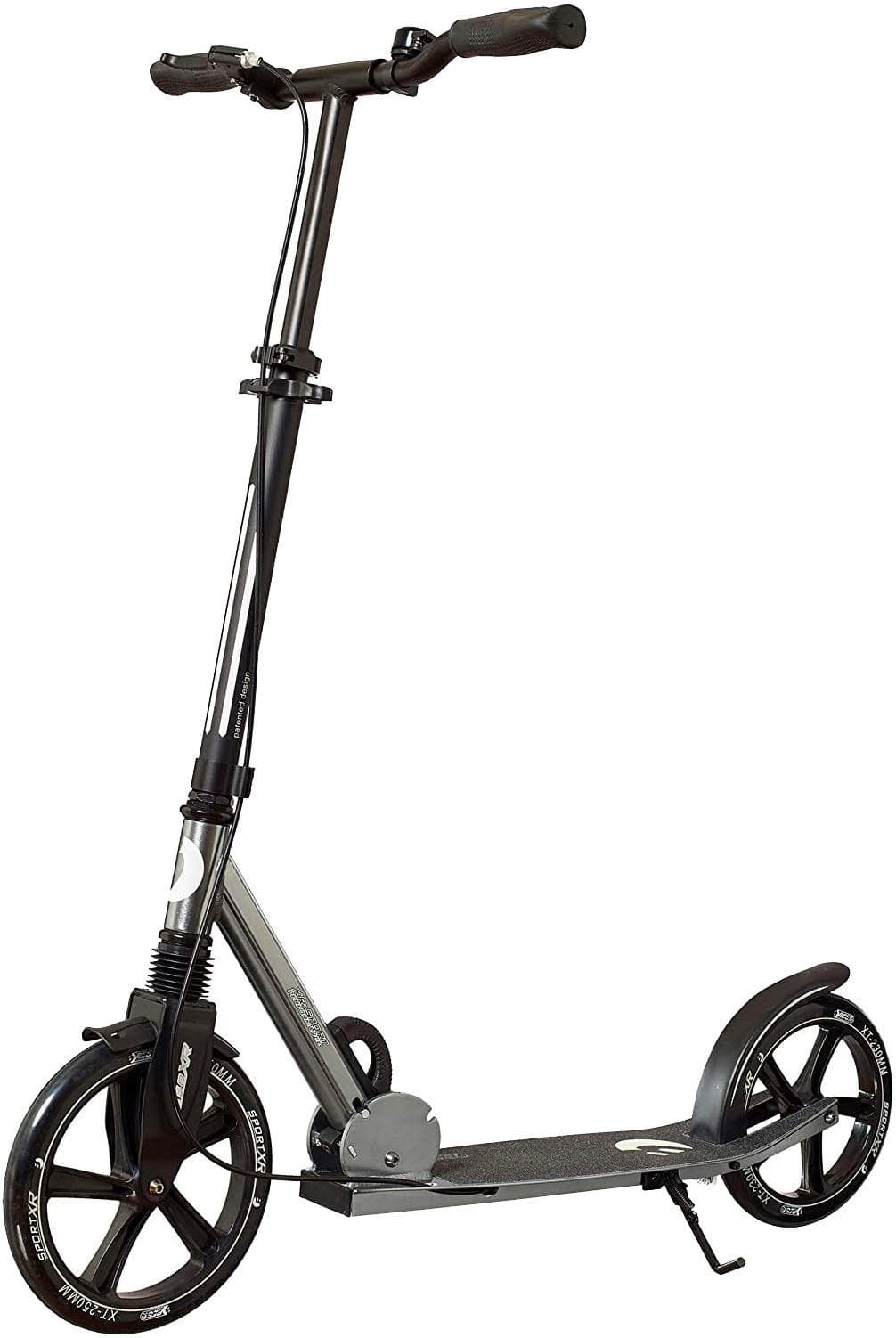 Best Sporting City-Scooter silber grau mit Handbremse klappbar