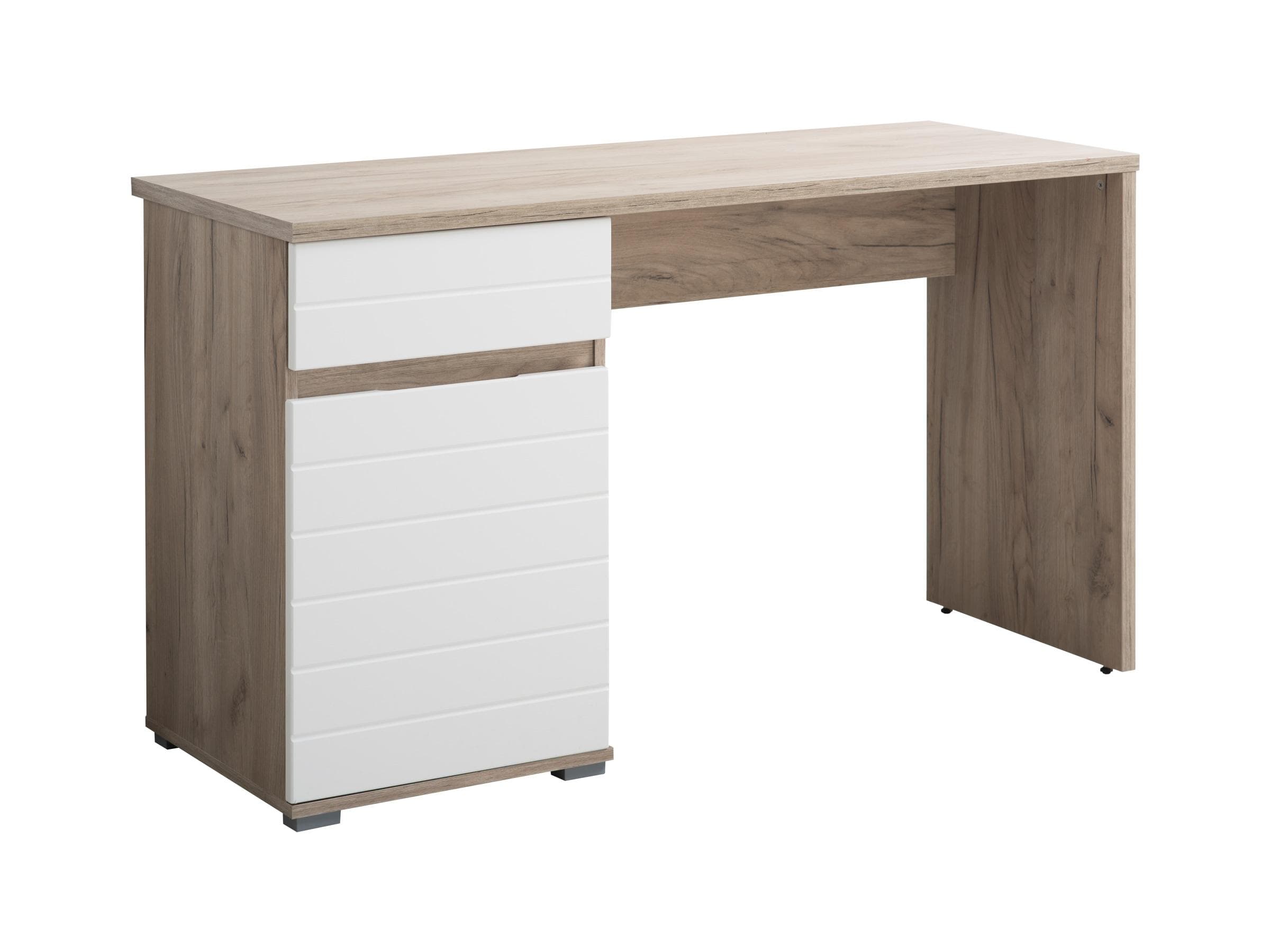 Griffloser Schreibtisch mit Rillenoptik und ABS-Schutzkanten