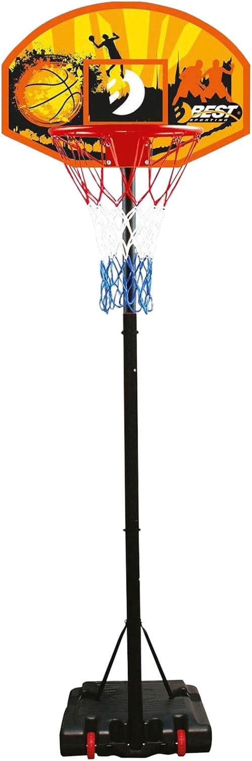 Basketballständer BEST SPORTING höhenverstellbar schwarz-orange