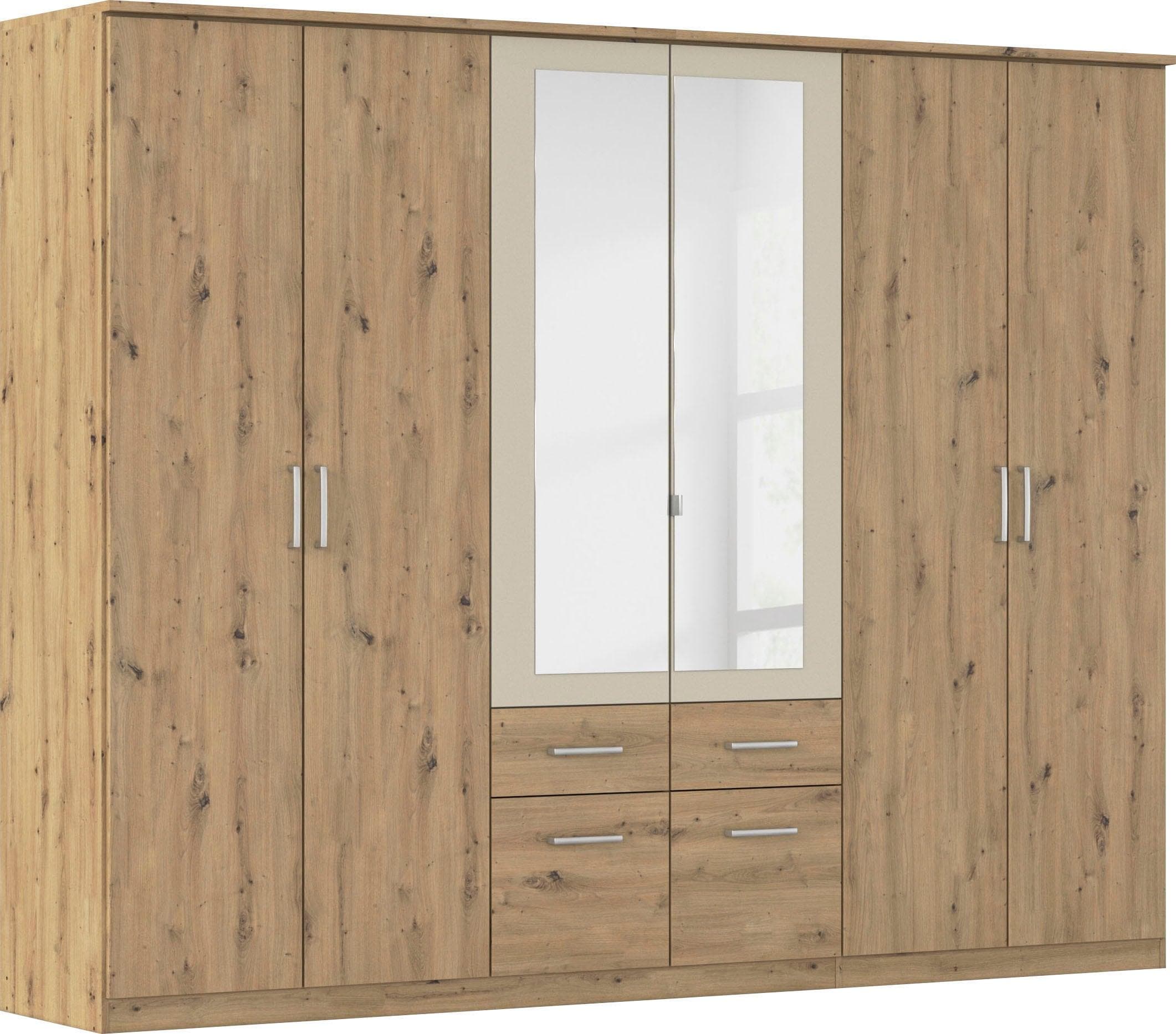 Rauch BURANO Kleiderschrank mit Spiegeln und Schubladen