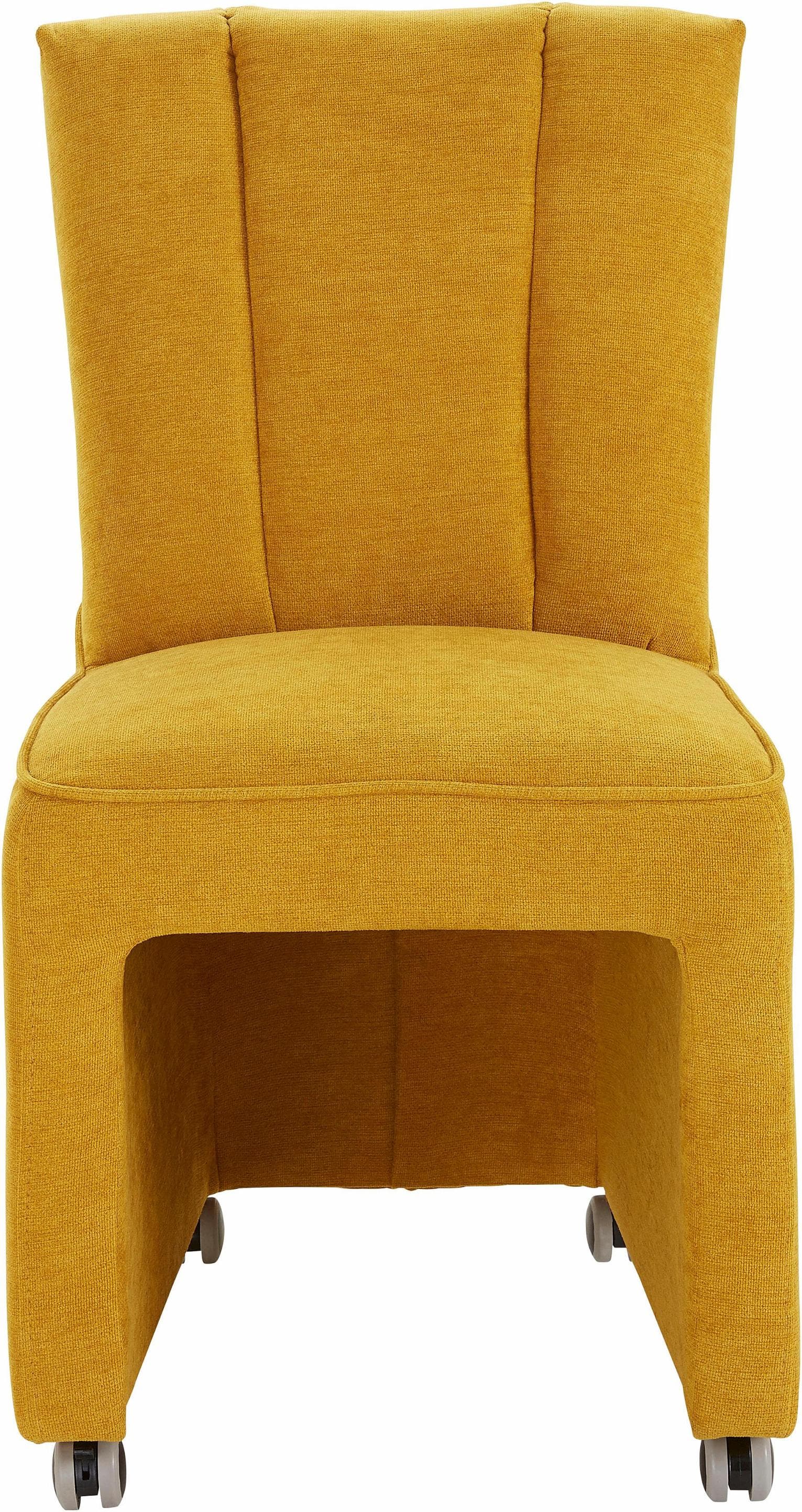 EXXPO Costa Sessel Mustard Webvelours Hochlehner