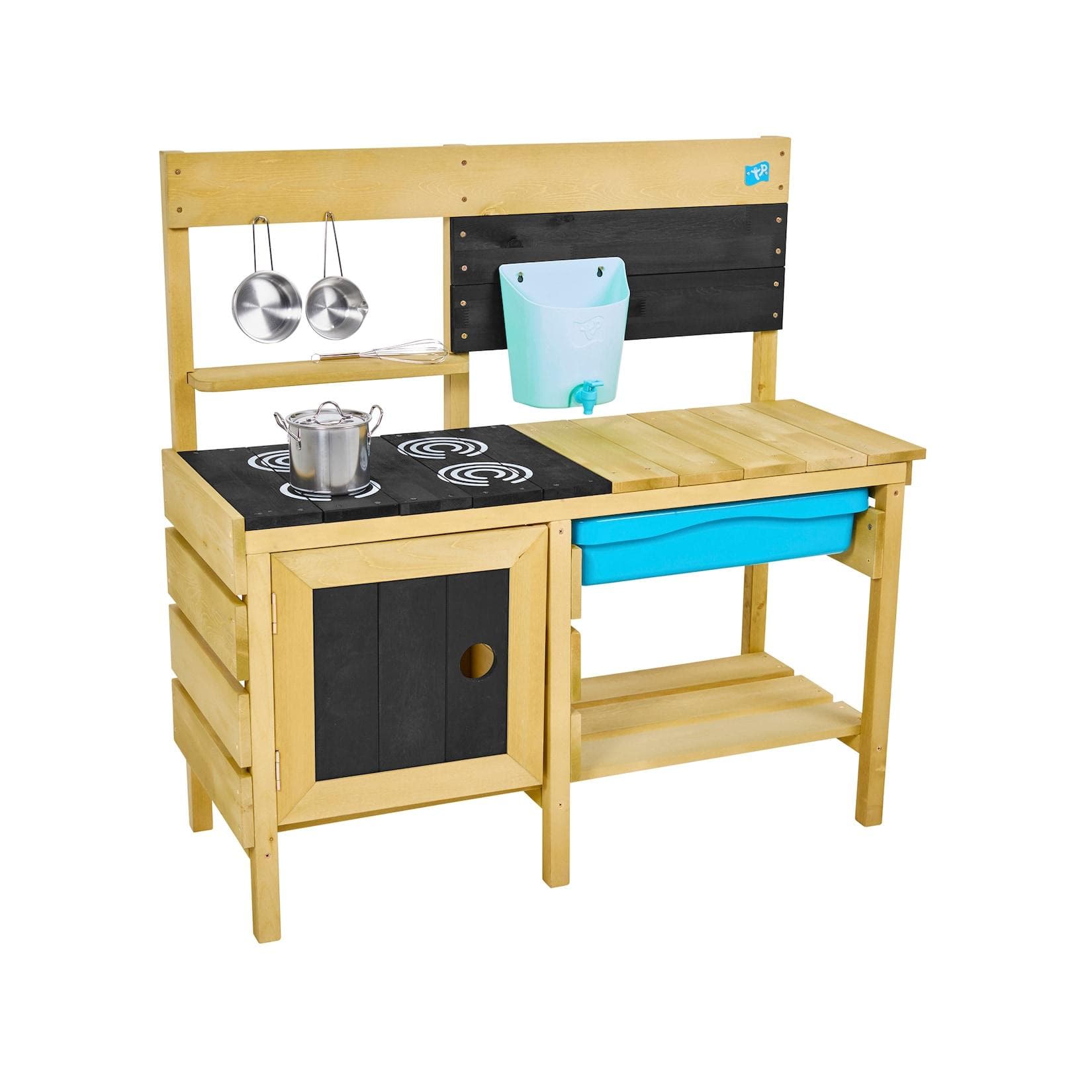 TP Toys Holz Deluxe Kinderspielküche mit Zubehör Outdoor