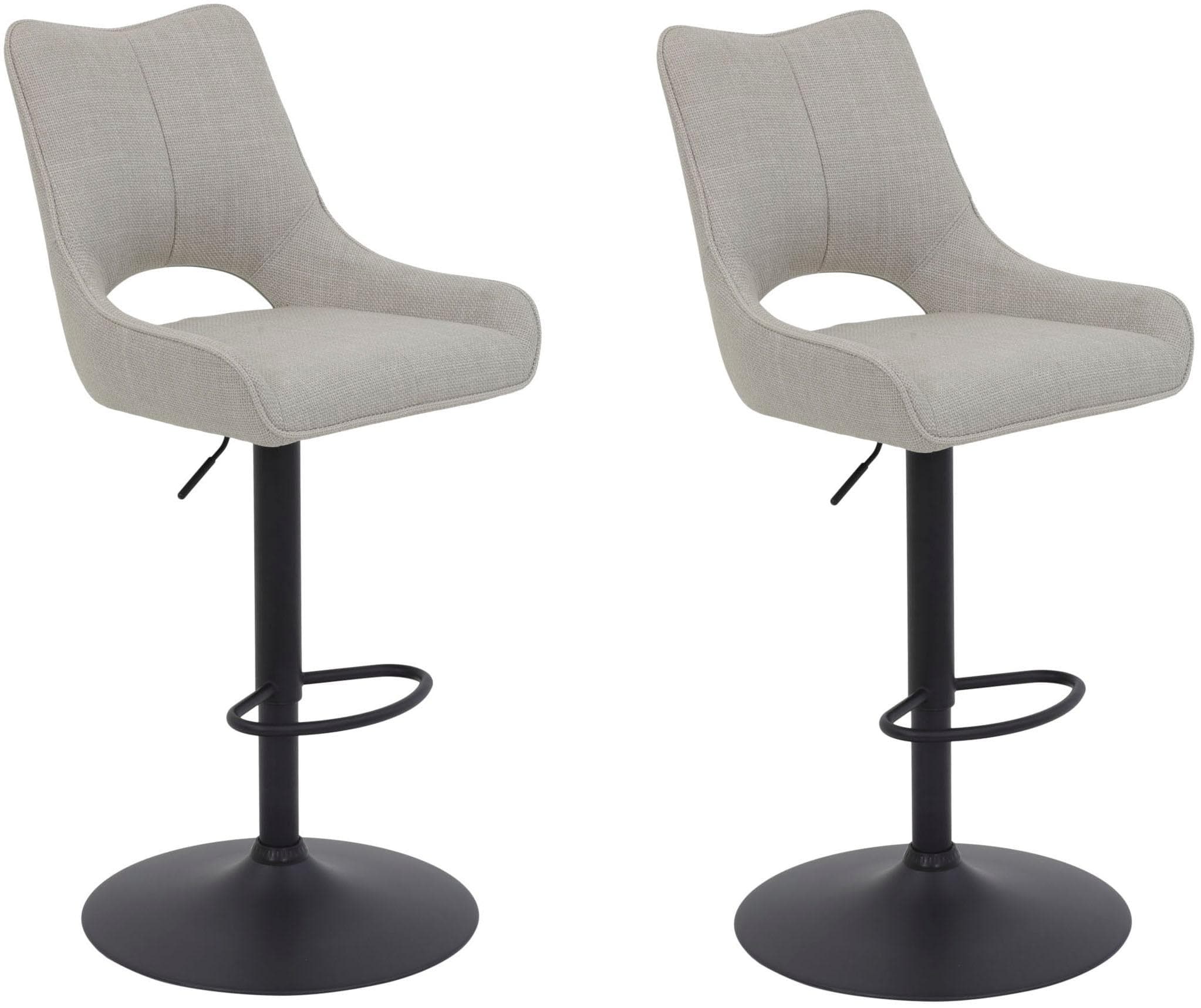 HELA Barhocker ROCKPORT Set Beige, Drehbar, Höhenverstellbar