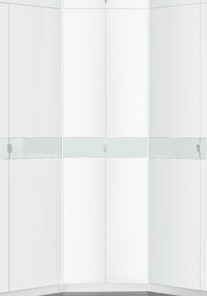 Eckkleiderschrank aus Massivholz