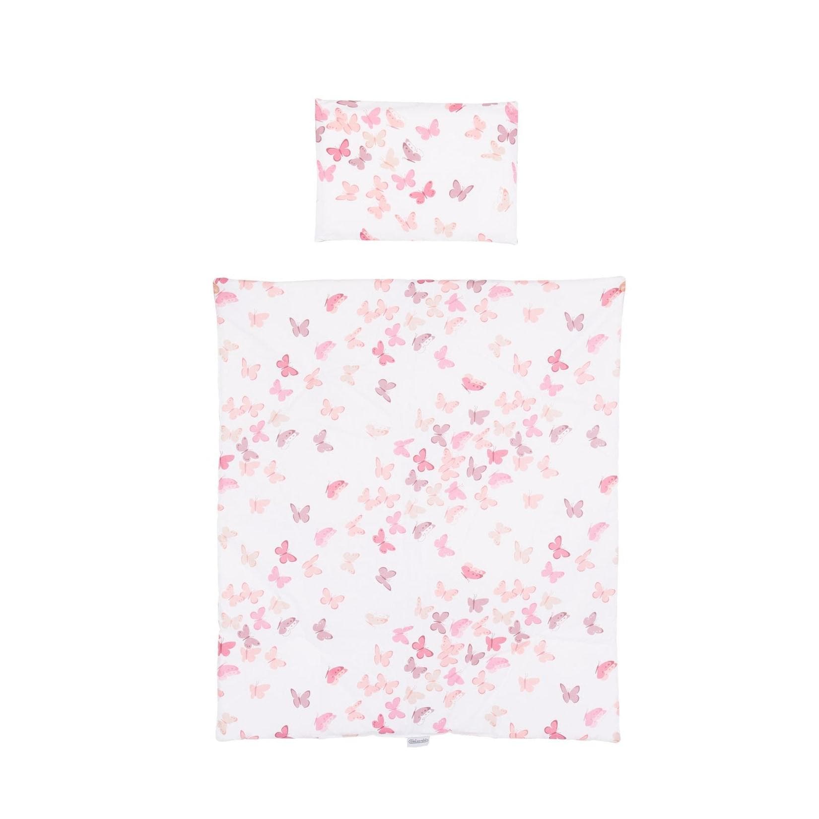 Chipolino Babybettwäsche 4-teilig Rosa/Weiß Baumwolle