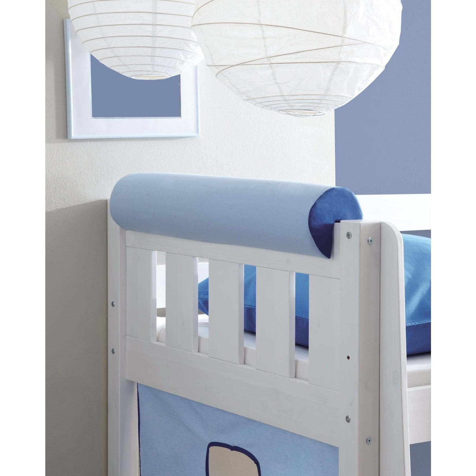 TiCAA Kinder Nackenrolle für Hochbett Bunt mit Farbauswahl