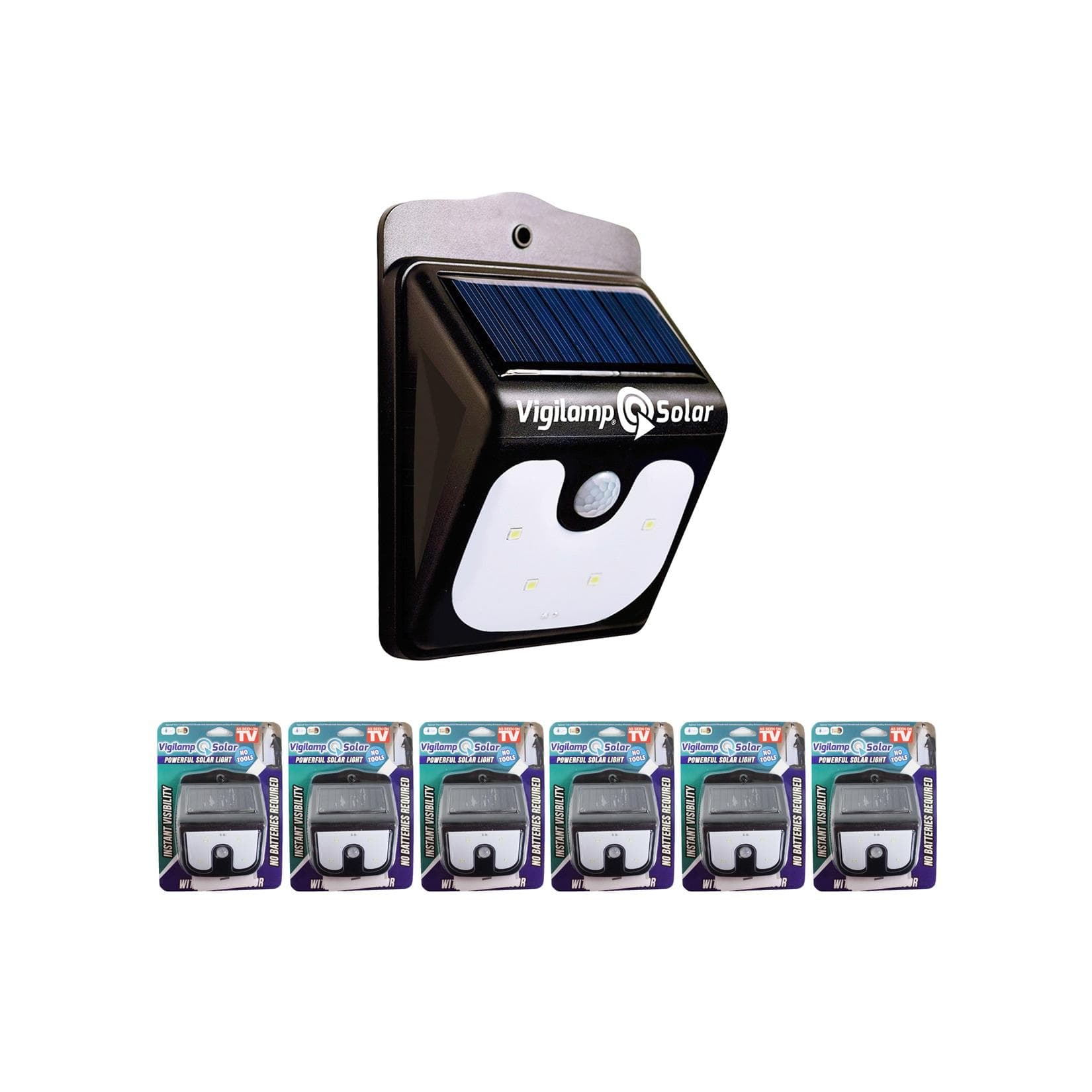 Best Direct® Solarleuchte Vigilamp mit Bewegungsmelder und 4 LEDs
