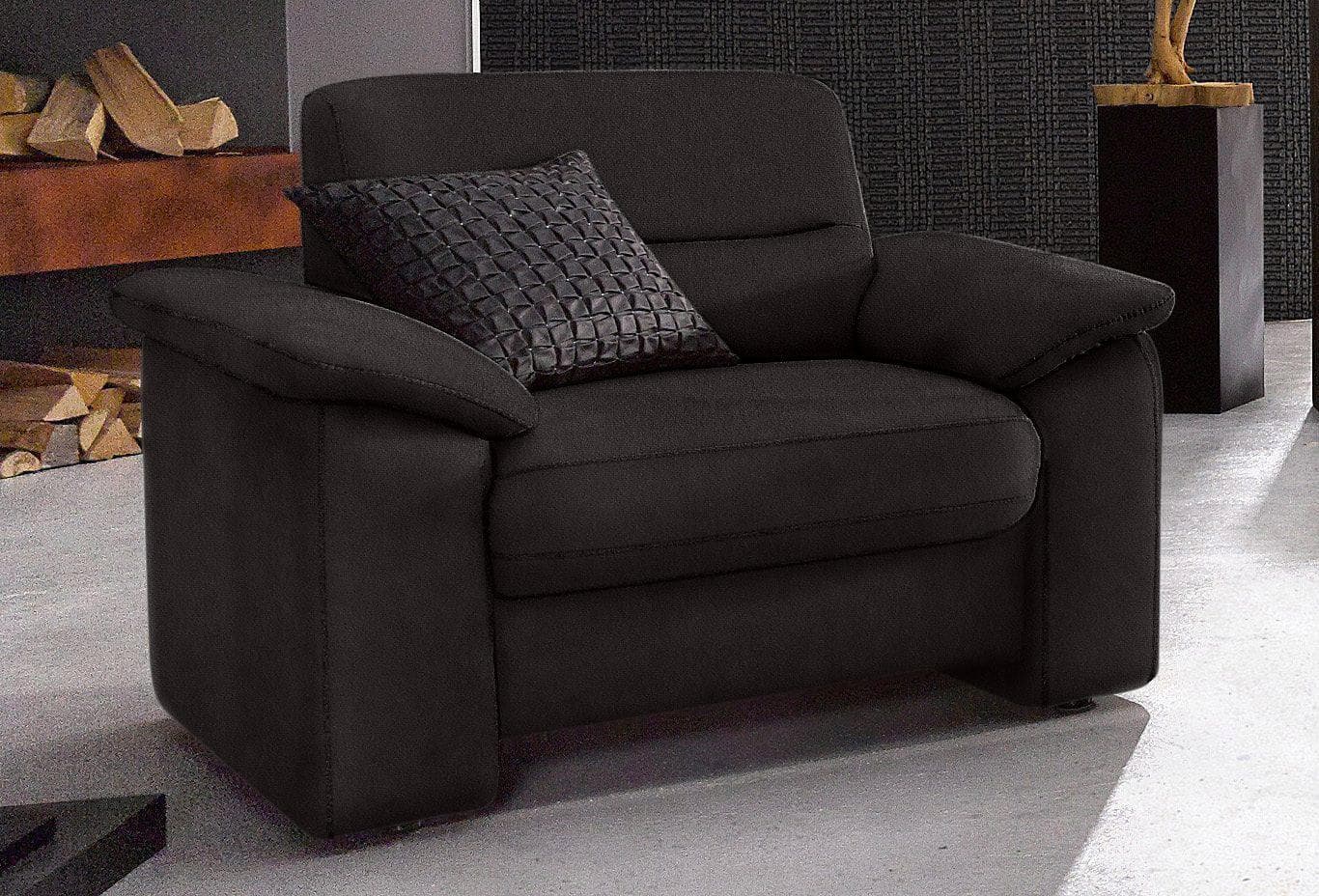 Sessel SIT & MORE Ascara Schwarz Modern mit Federkern