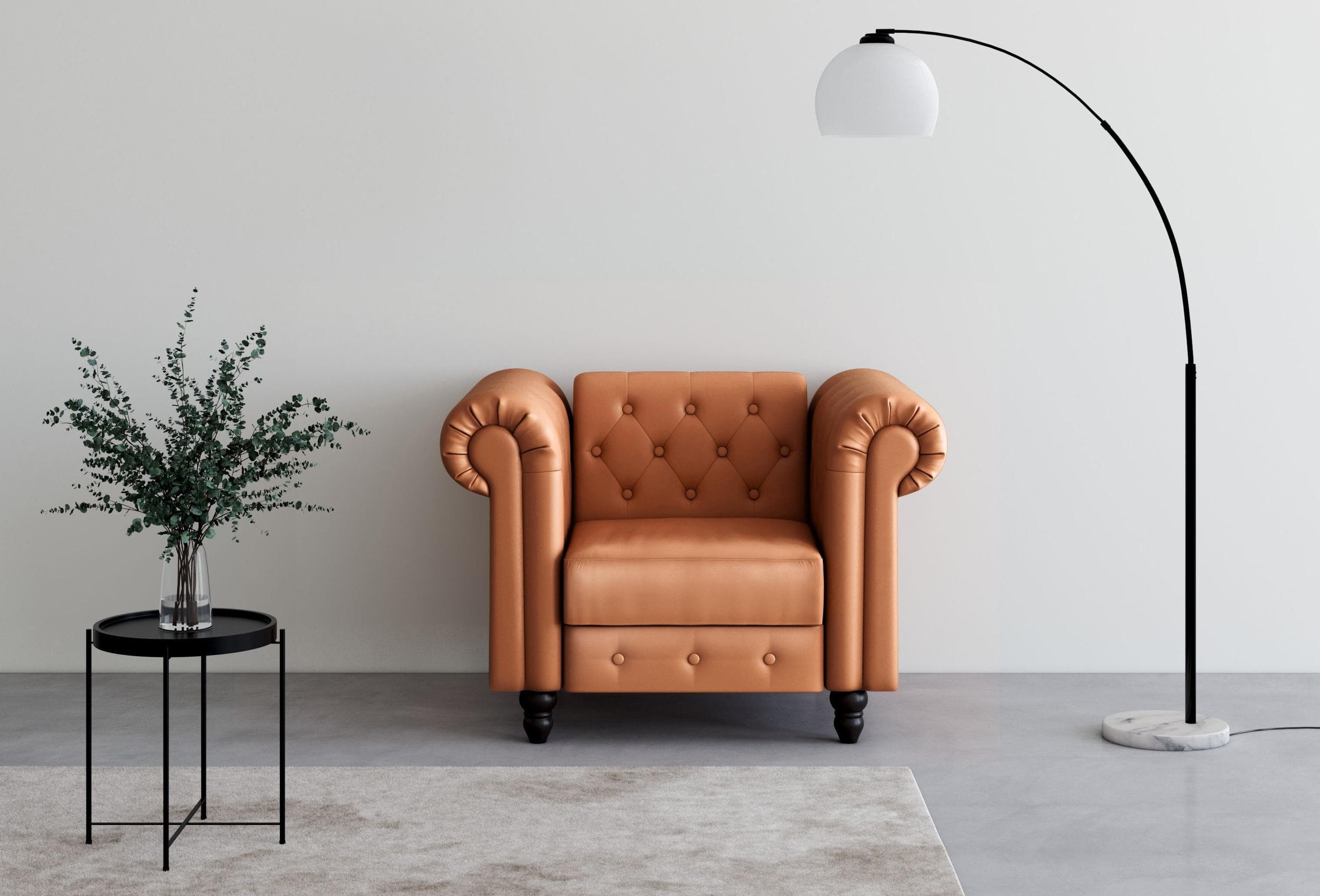 Chesterfield-Sessel DOREL HOME Felix Braun Kunstleder