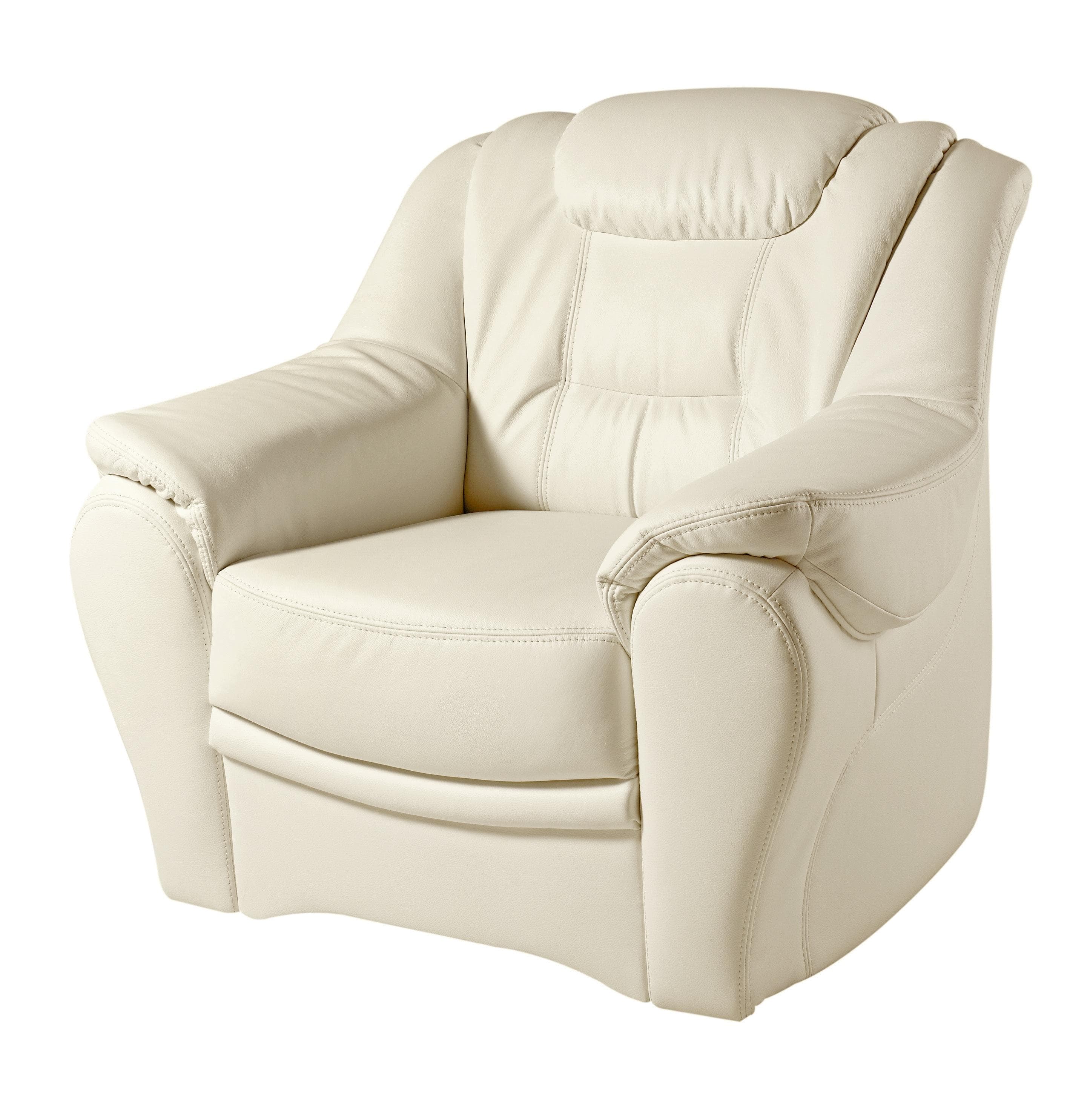 Sessel SIT & MORE Bellevue Altweiß Microfaser Kunstleder Leder