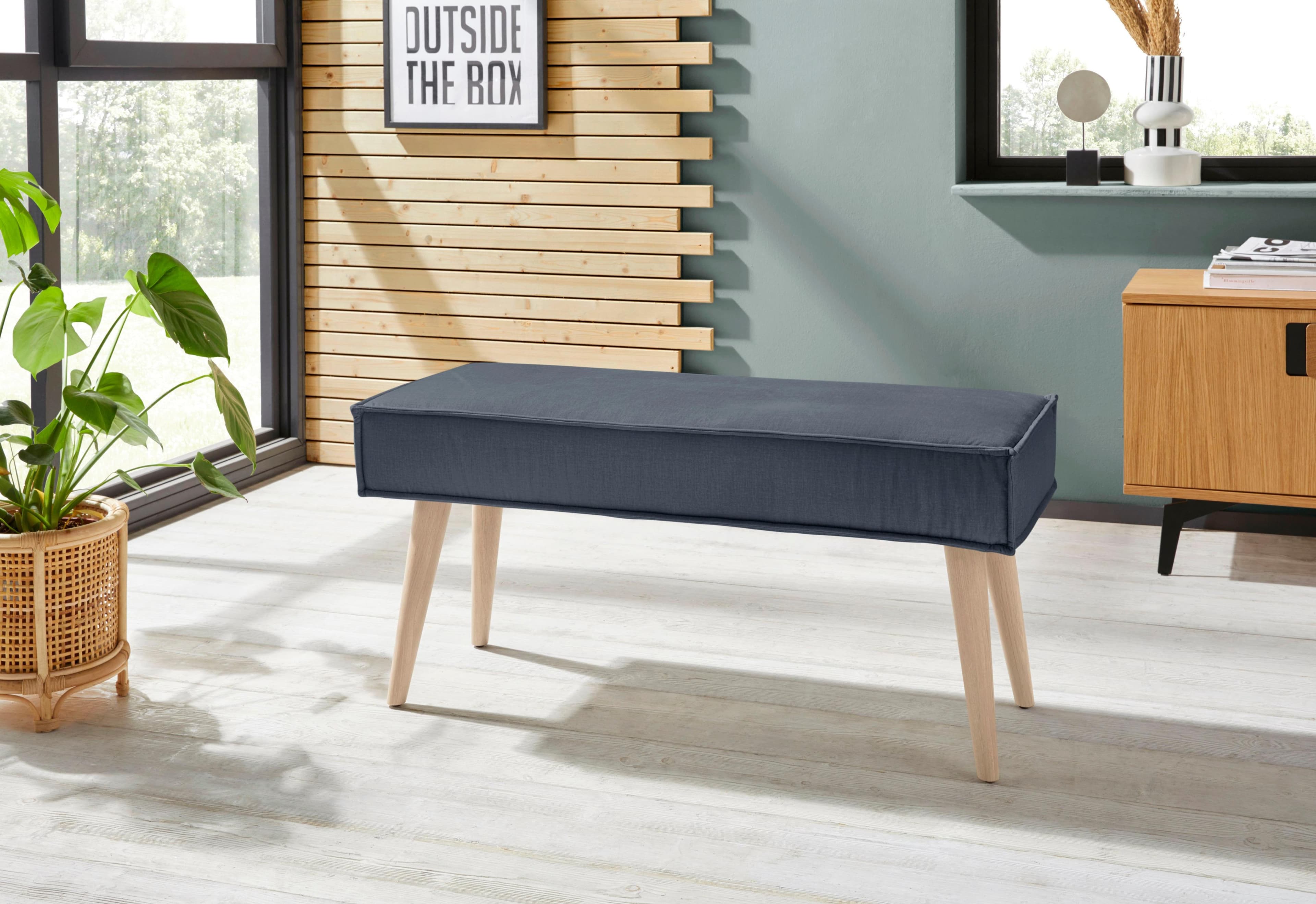 EXXPO Eckbank Lungo Anthrazit 100% Polyester Gepolstert