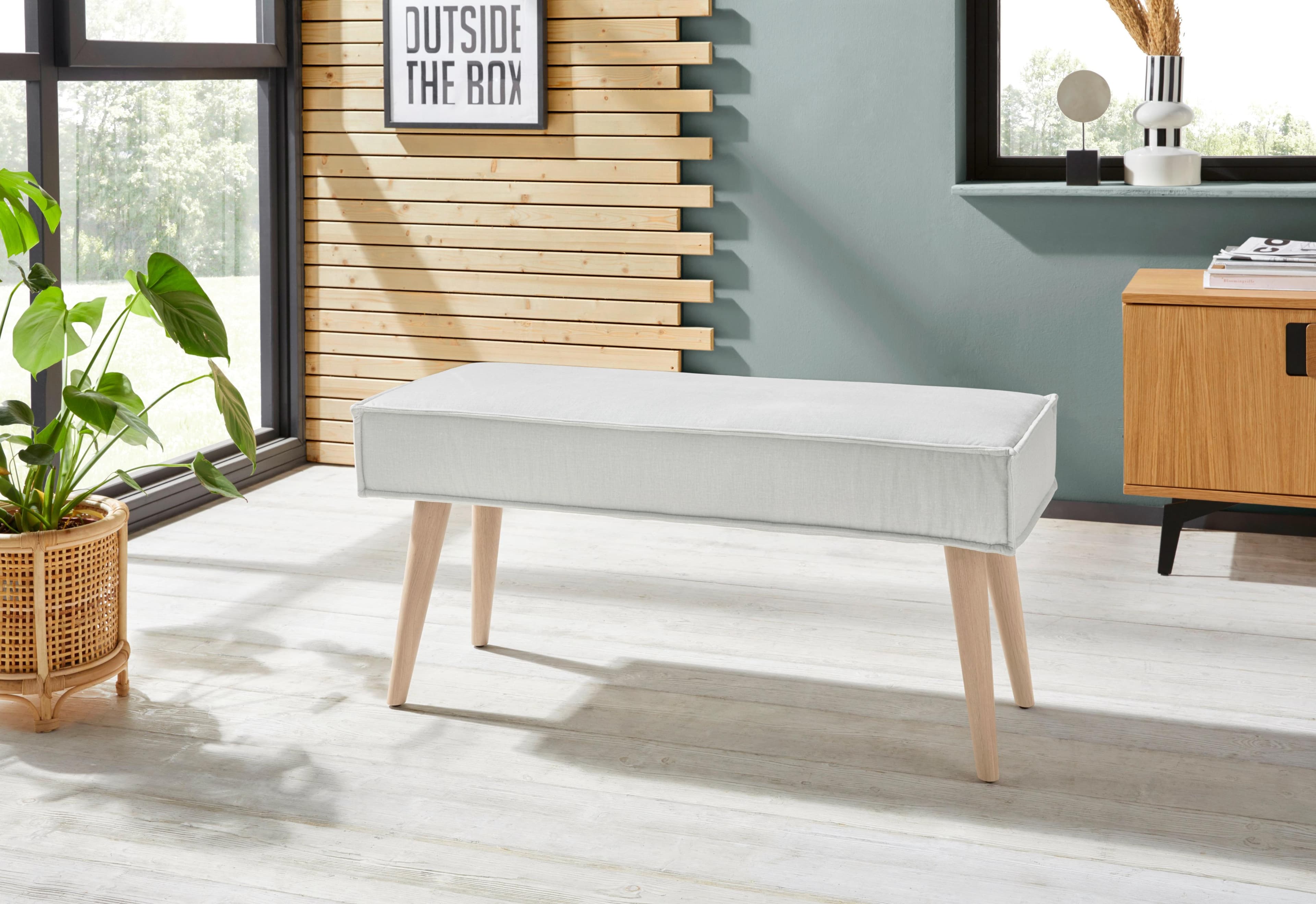 EXXPO Eckbank Lungo Beige Melange Polsterbank