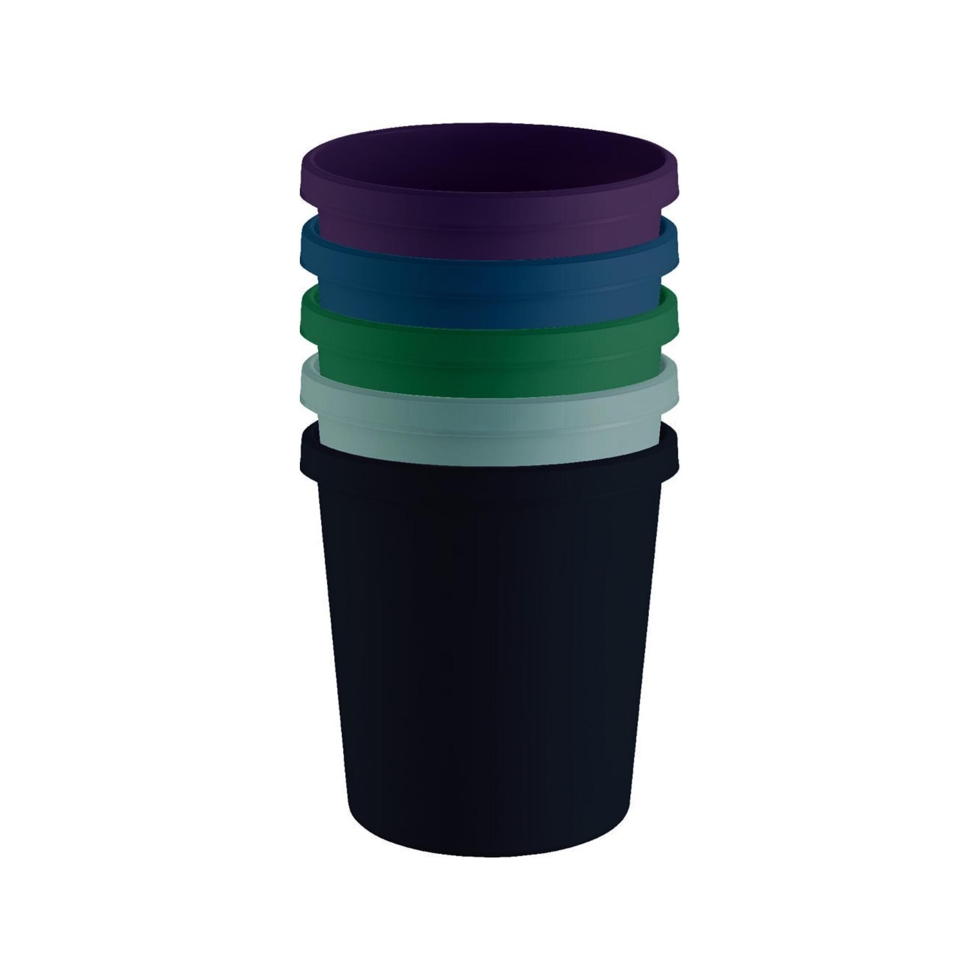 Helit Papierkorb 18 l Rot Recycling Kunststoff