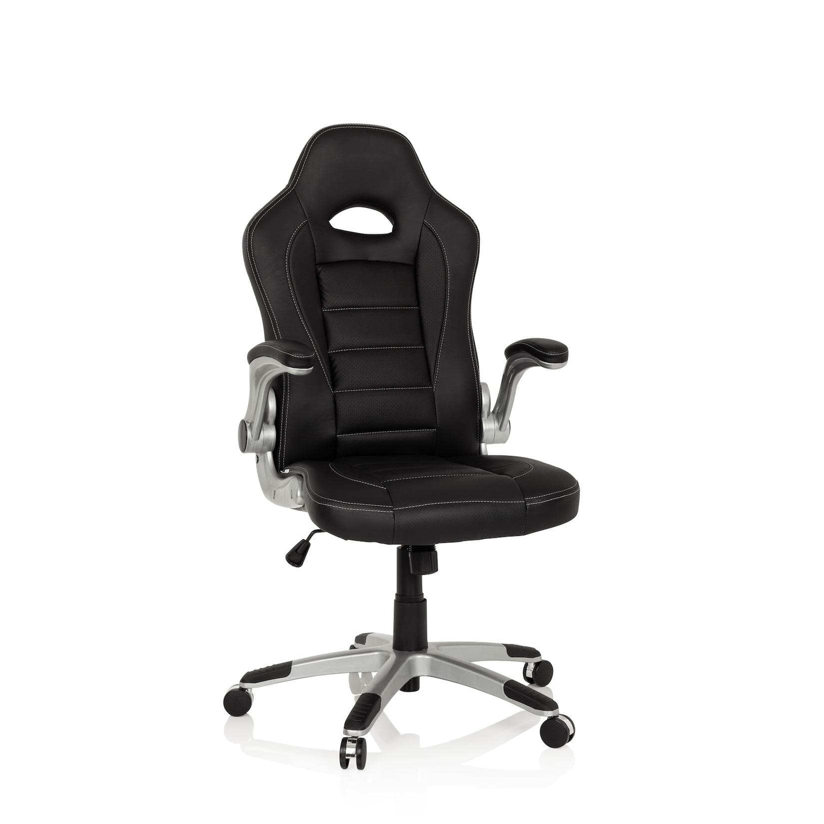 hjh OFFICE Drehstuhl Gamingstuhl GAME SPORT Kunstleder Schwarz Ergonomisch