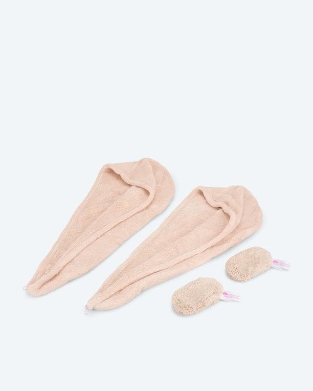 Pastaclean Haarturban & Abschminkwölkchen 4-tlg.