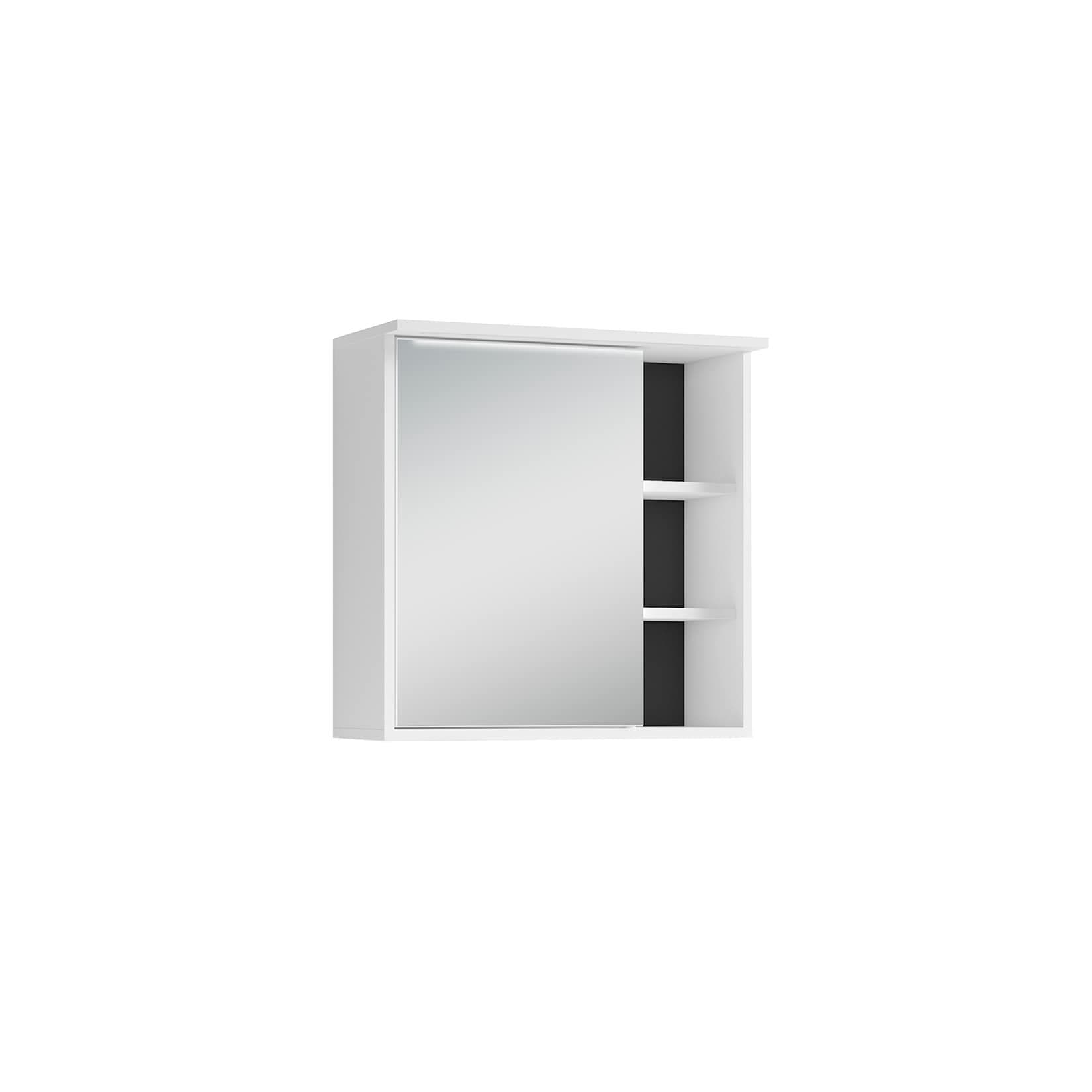 byLIVING Spiegelschrank WELLNESS Weiß mit LED Beleuchtung
