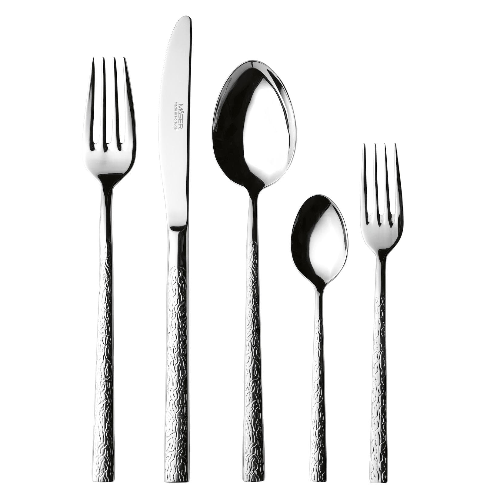 Mäser Besteck-Set Ivy Silber Edelstahl Modern