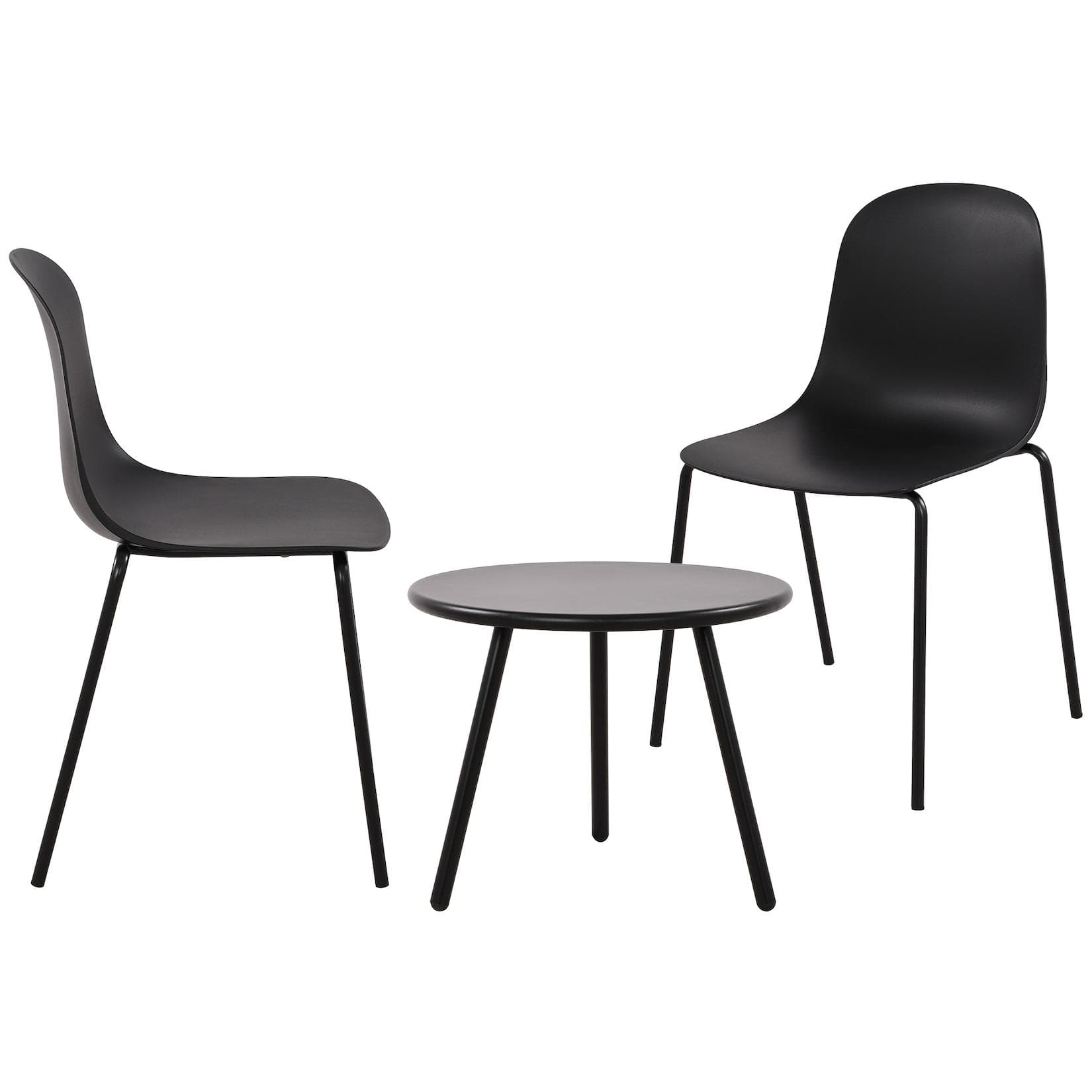 CLP Essgruppe Mindin Schwarz Wetterfest Kunststoff