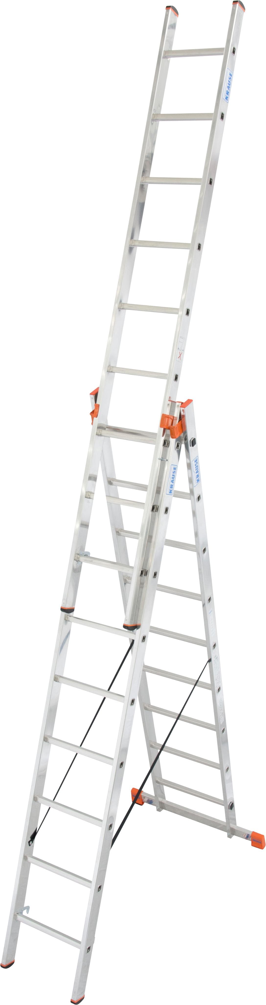 KRAUSE Vielzweckleiter Tribilo Aluminium 3x9 Sprossen