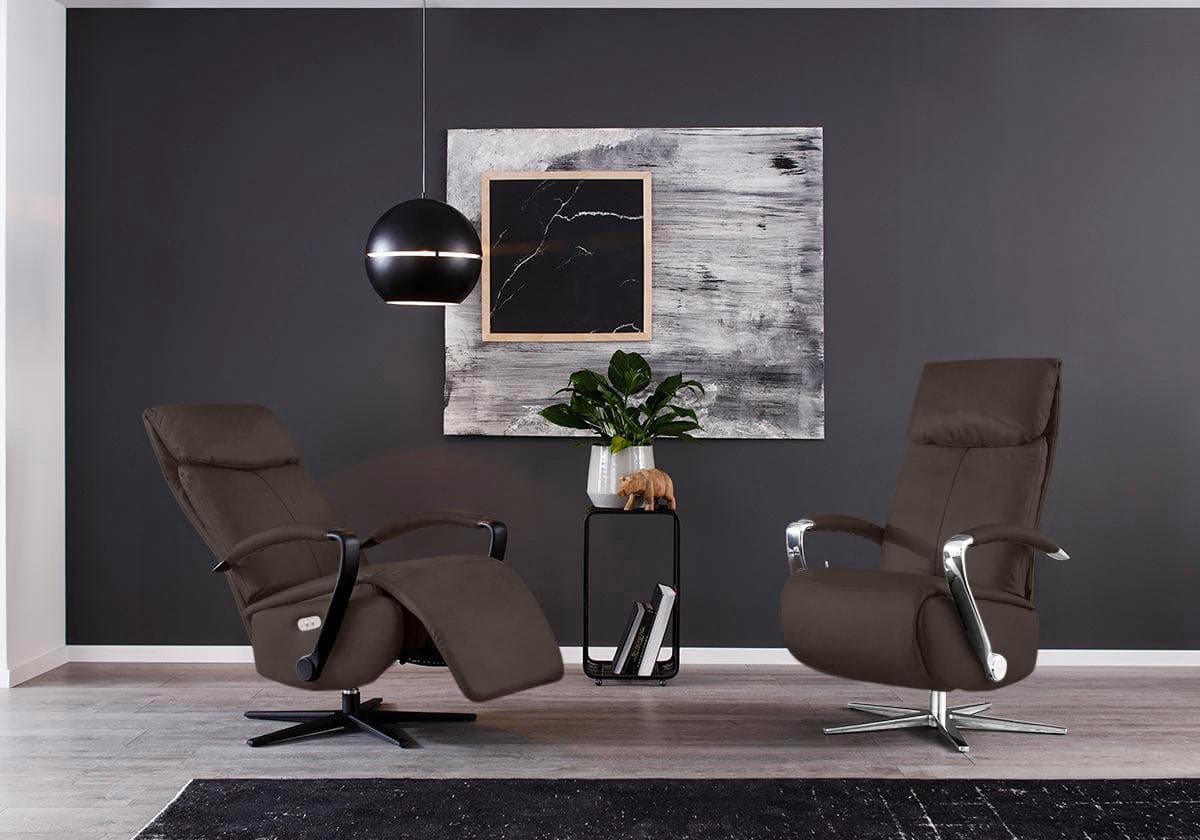 W.SCHILLIG Relaxsessel rumbaa Mocca mit Doppelmotor