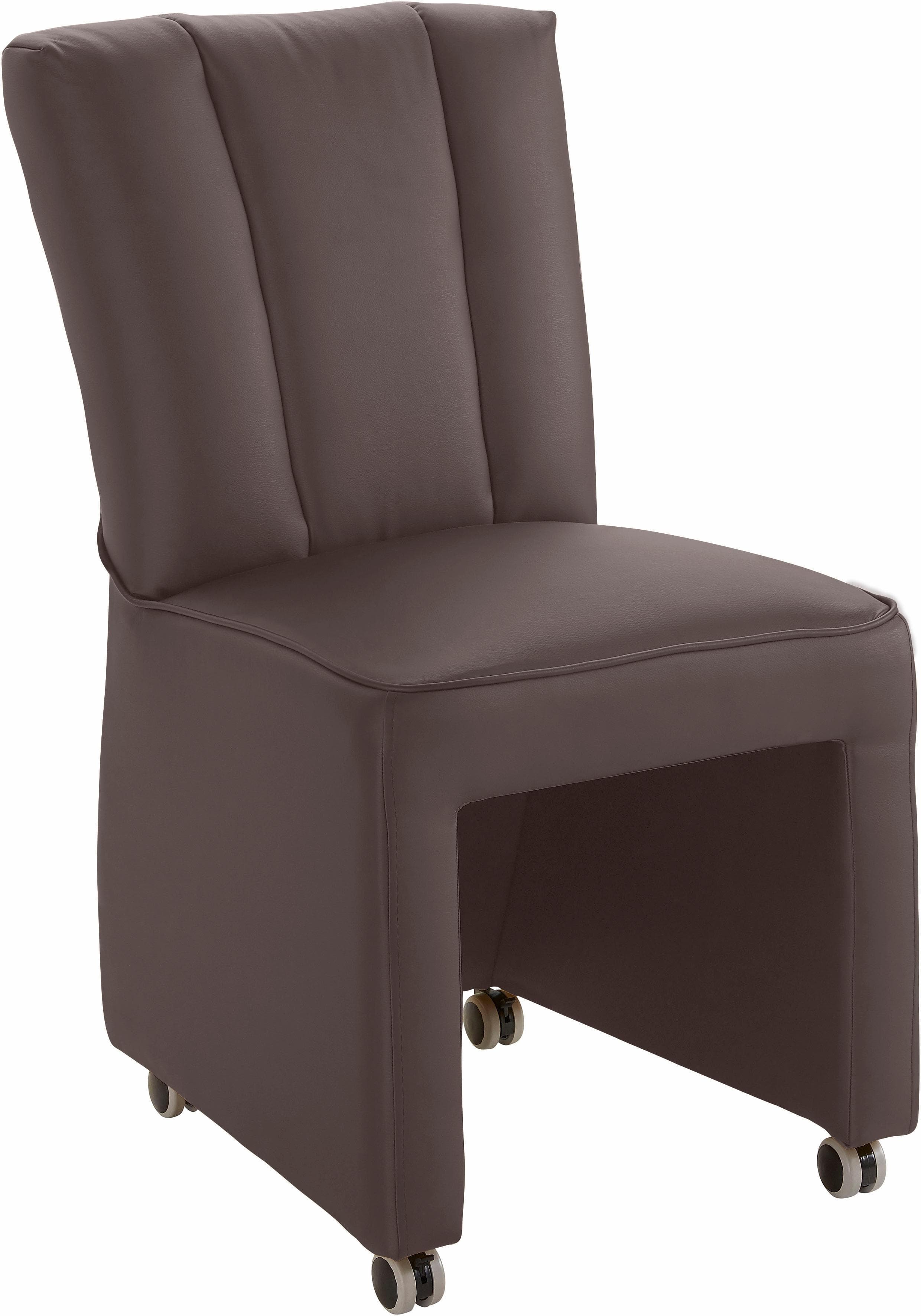EXXPO Costa Loungesessel Schoko Kunstleder Massivholz