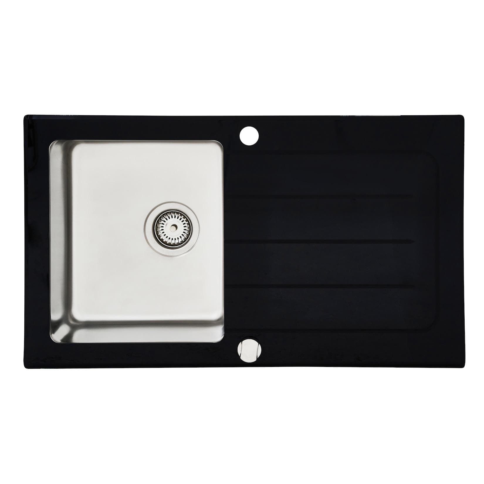 Respekta Einbauspüle New York Rechteckig 8 mm ESG-Glas