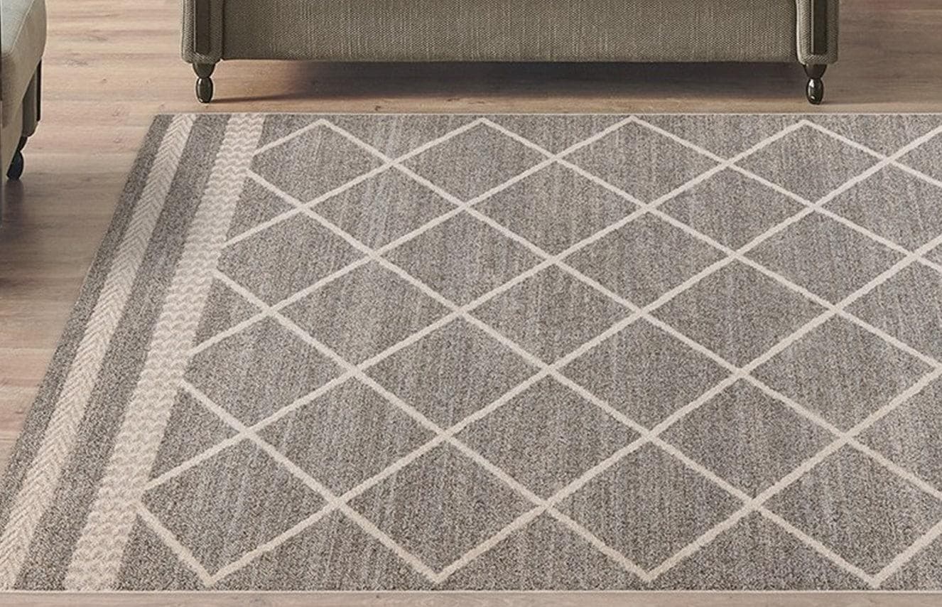 KAYOOM Teppich Rhombus 225 Braun Beige Gemustert Polypropylen