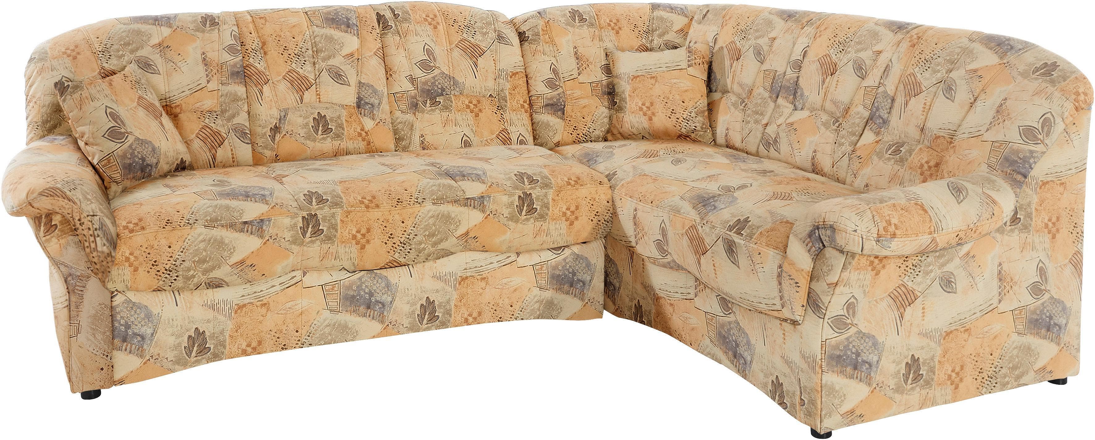 DOMO COLLECTION Ecksofa Bahia Beige L-Form mit Bettfunktion