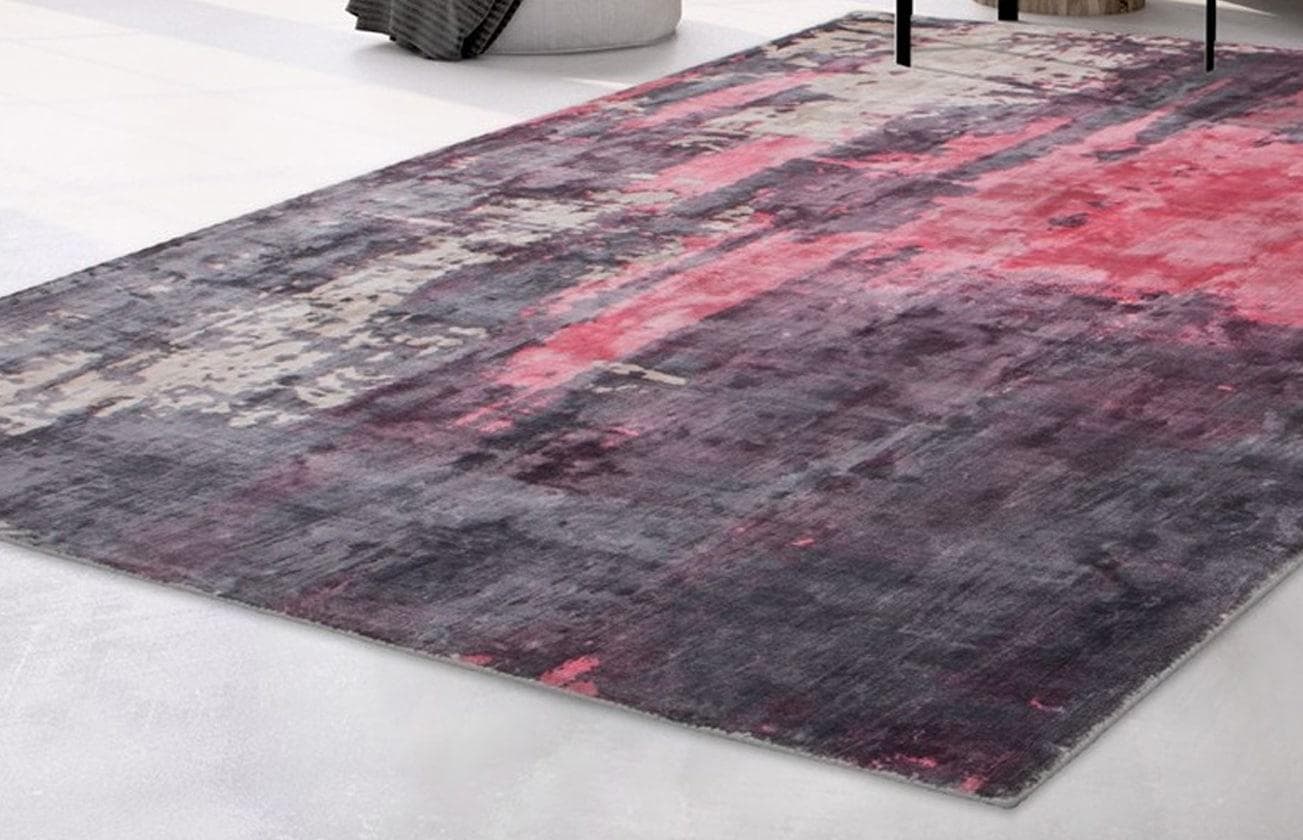 Arte Espina Teppich Ocean 125 Vintage Rot Beige Anthrazit Viskose