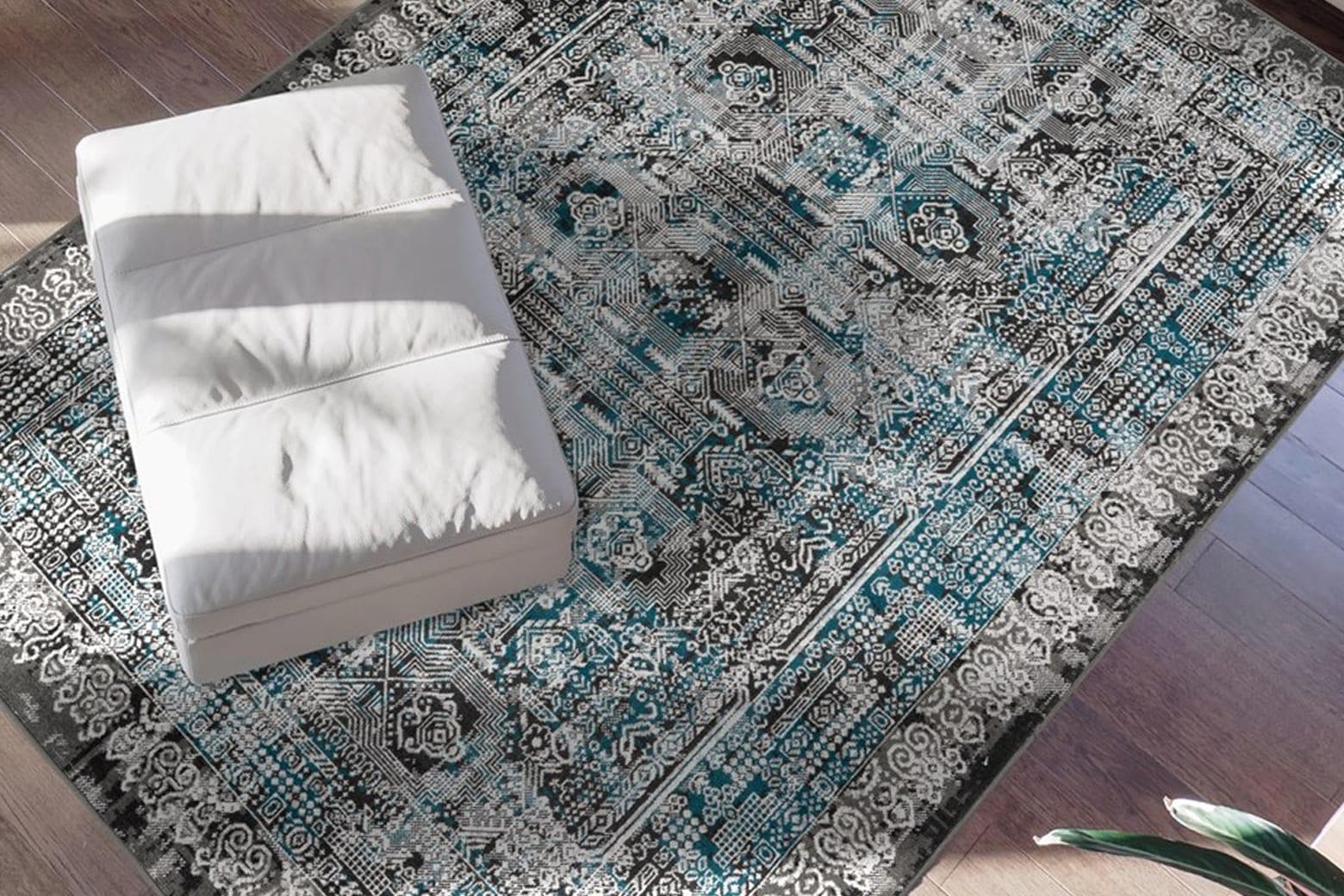 Teppich ME GUSTA Ariya 525 Blau Vintage