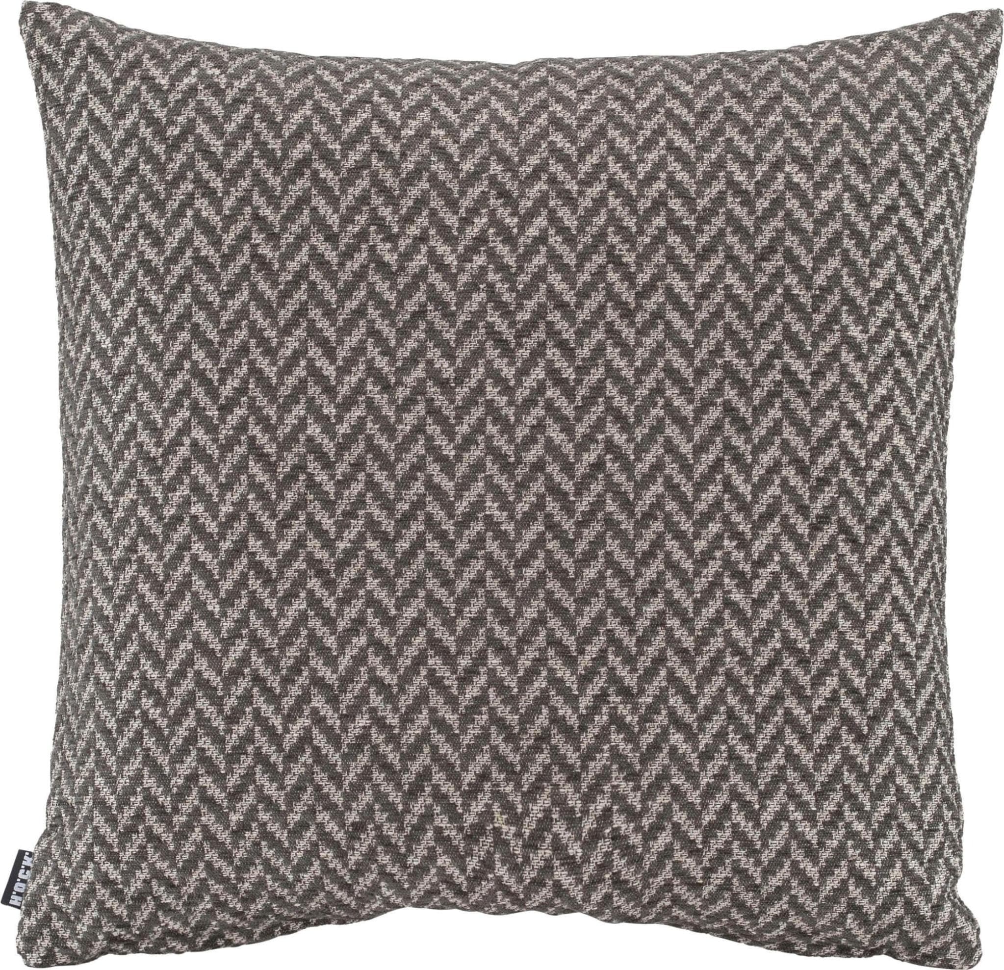 H.O.C.K. Zircono Dekokissen Grau Zick-Zack-Muster 50x50cm