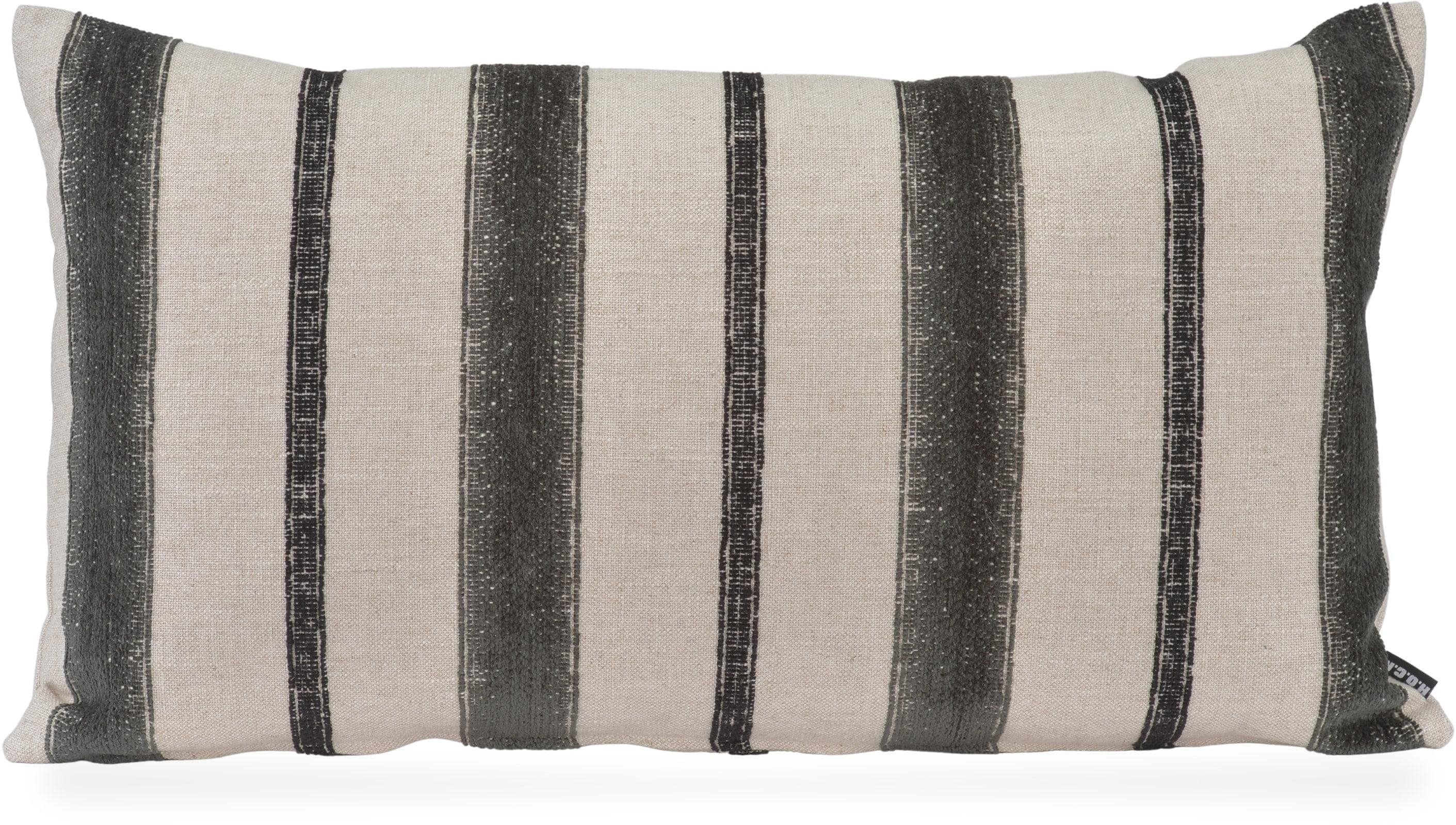 H.O.C.K. Dekokissen Collin Schwarz Gestreift 70x40cm