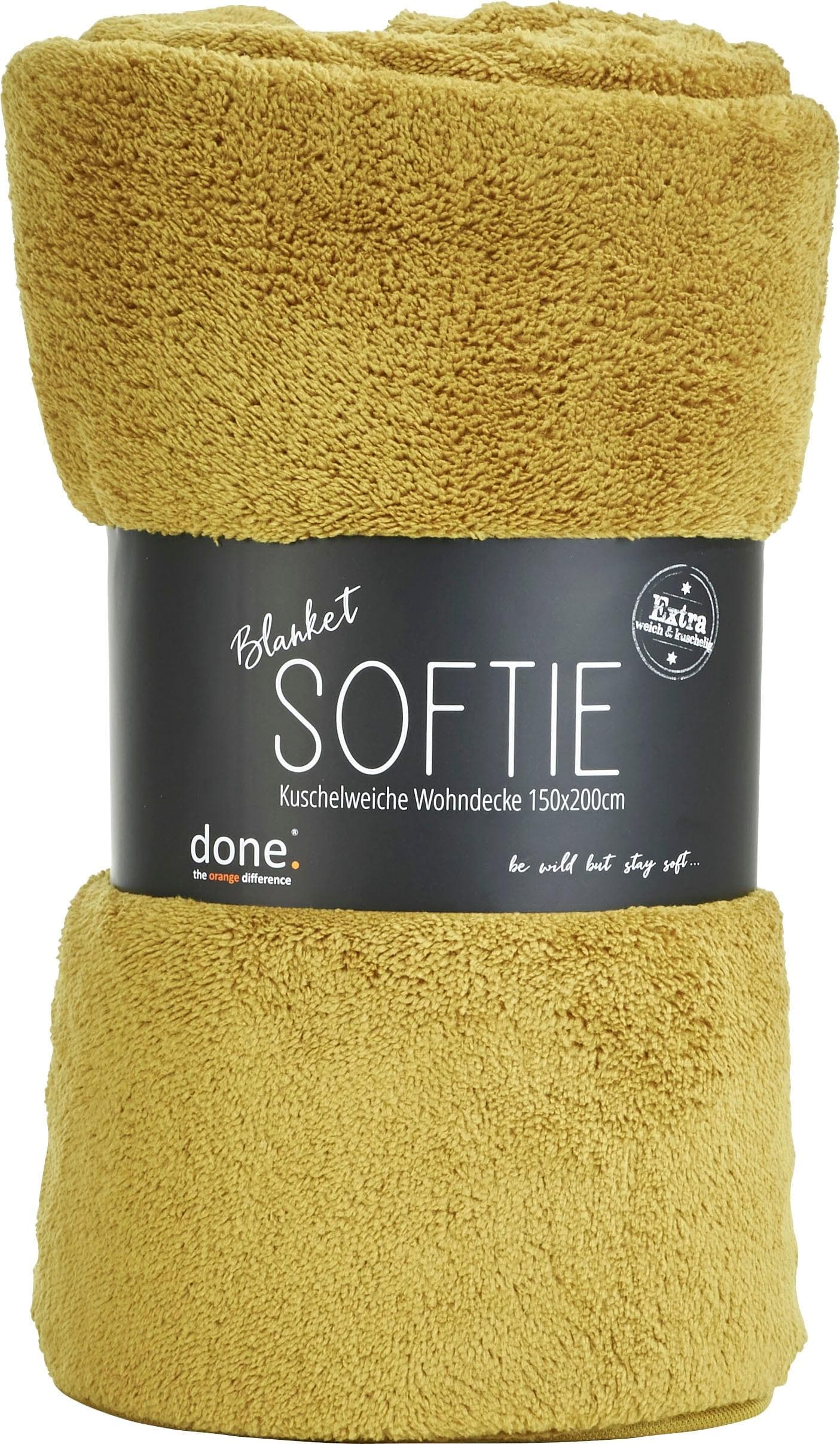 Wohndecke Softie done®: Extra Weiche Kuscheldecke in Strahlenden Farben