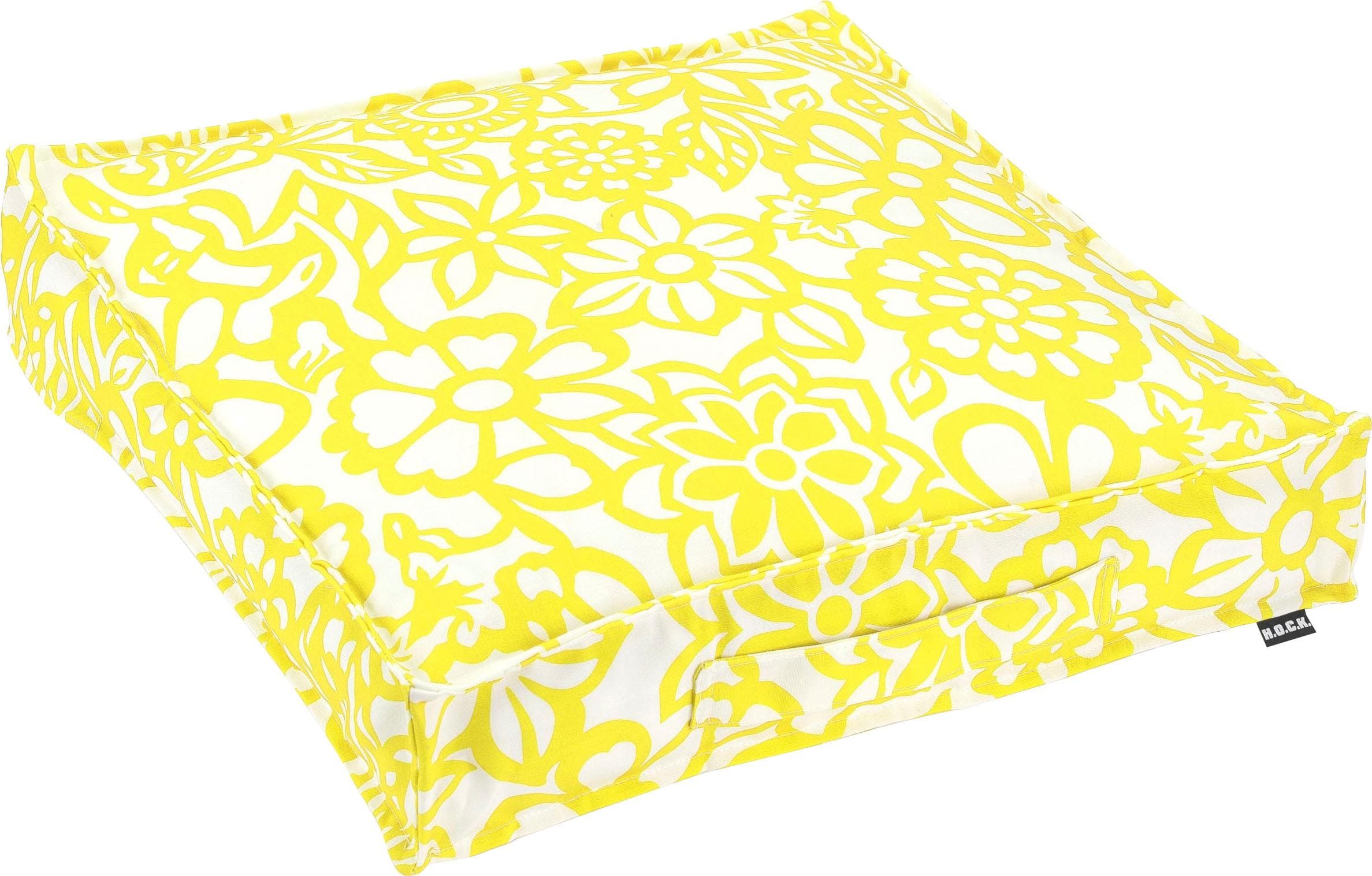 H.O.C.K. Sitzkissen Paloma Blumen-Optik: Pflegeleicht & Vielseitig