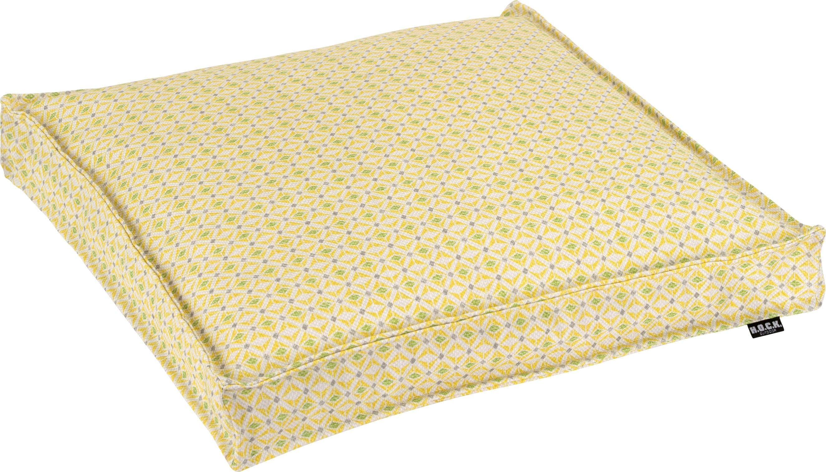 H.O.C.K. Yuri Sitzkissen: Farbiger Mustermix aus Polyester mit Teflonausrüstung