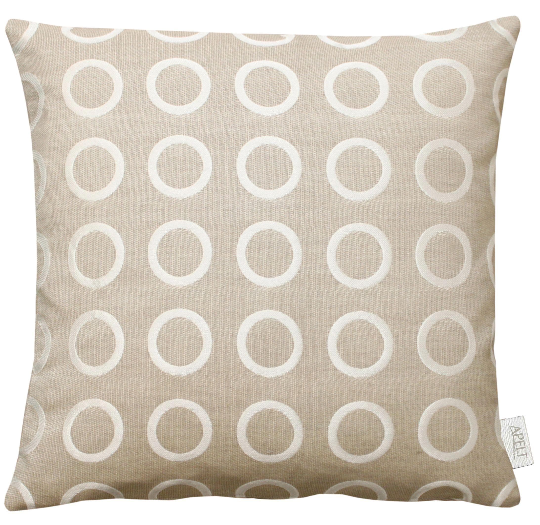 APELT Dekokissen Toro Beige 45x45cm Kreismuster