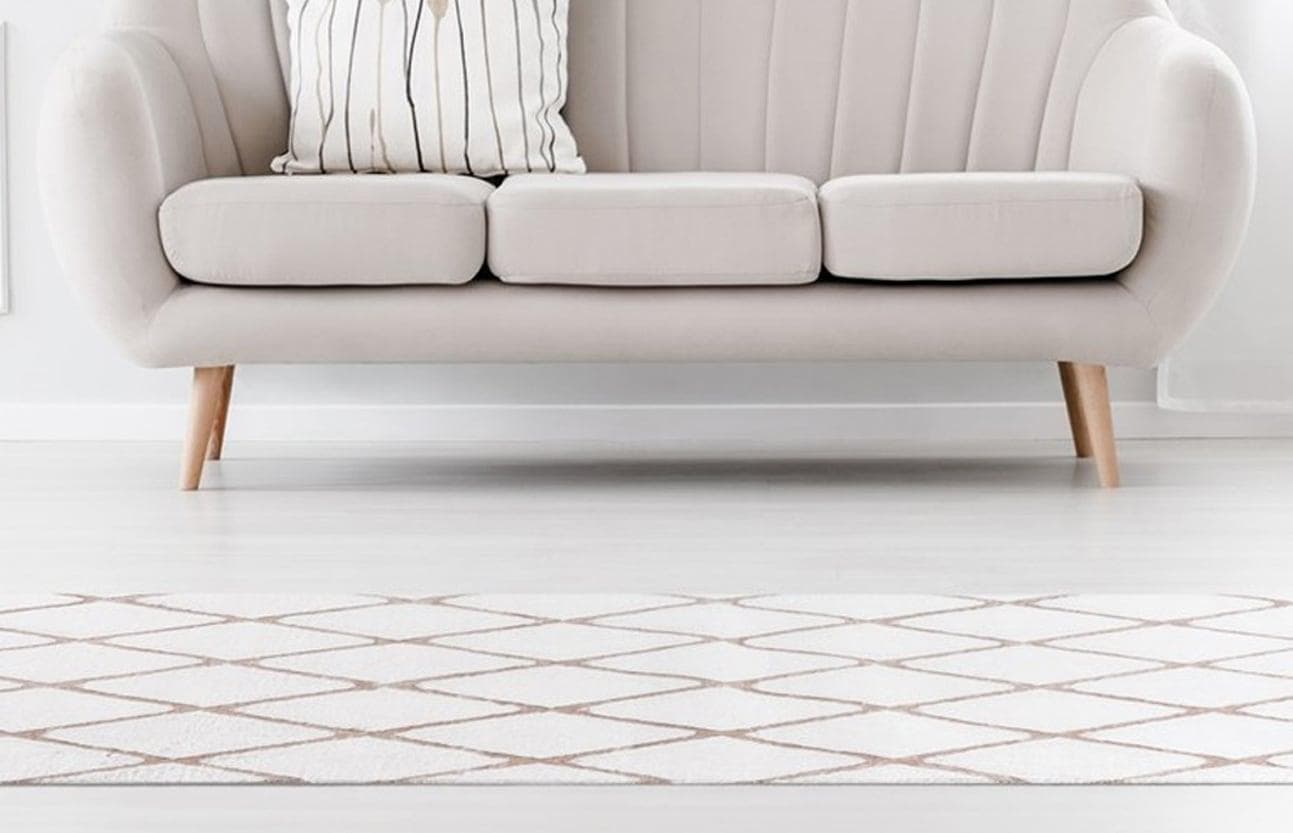 ME GUSTA Vivica 200 Teppich Taupe/Weiß Microfaser