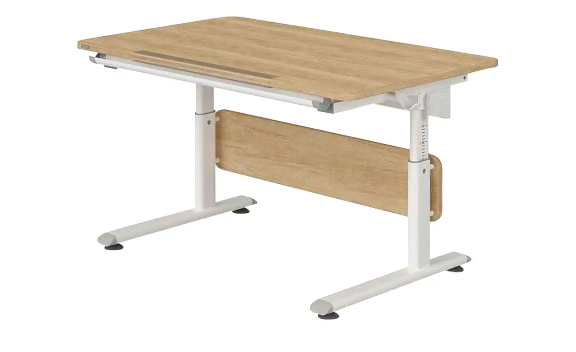 PAIDI Schülerschreibtisch Diego 120 Weiß Eiche