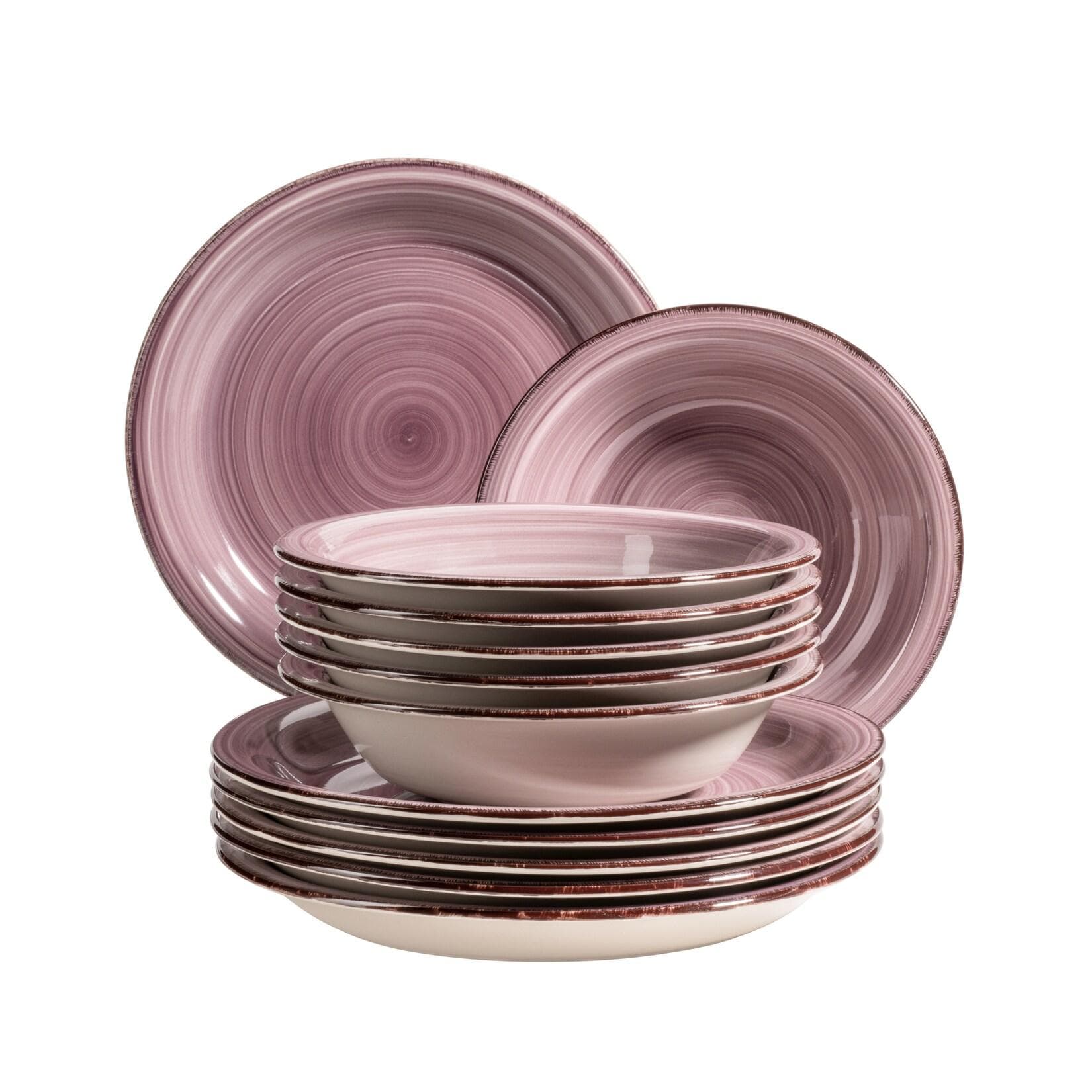 Mäser Teller-Set Lumaca 12-teilig Keramik