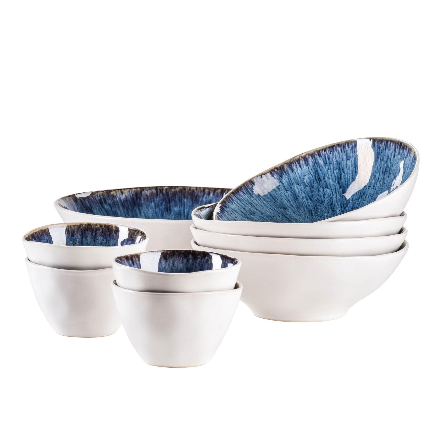 Mäser Salatschüssel-Set Steinzeug Frozen