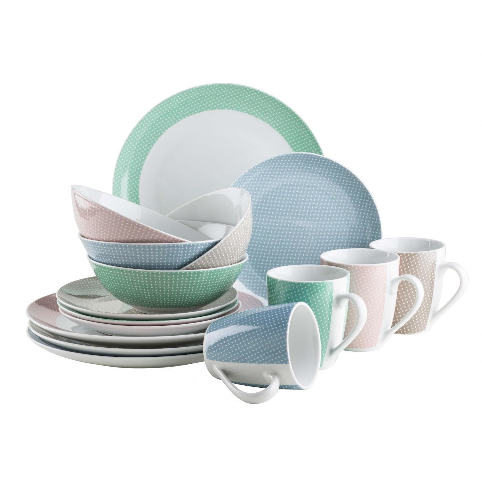 Mäser Kitchen Time II Kombiservice 16-tlg. Bunt Porzellan
