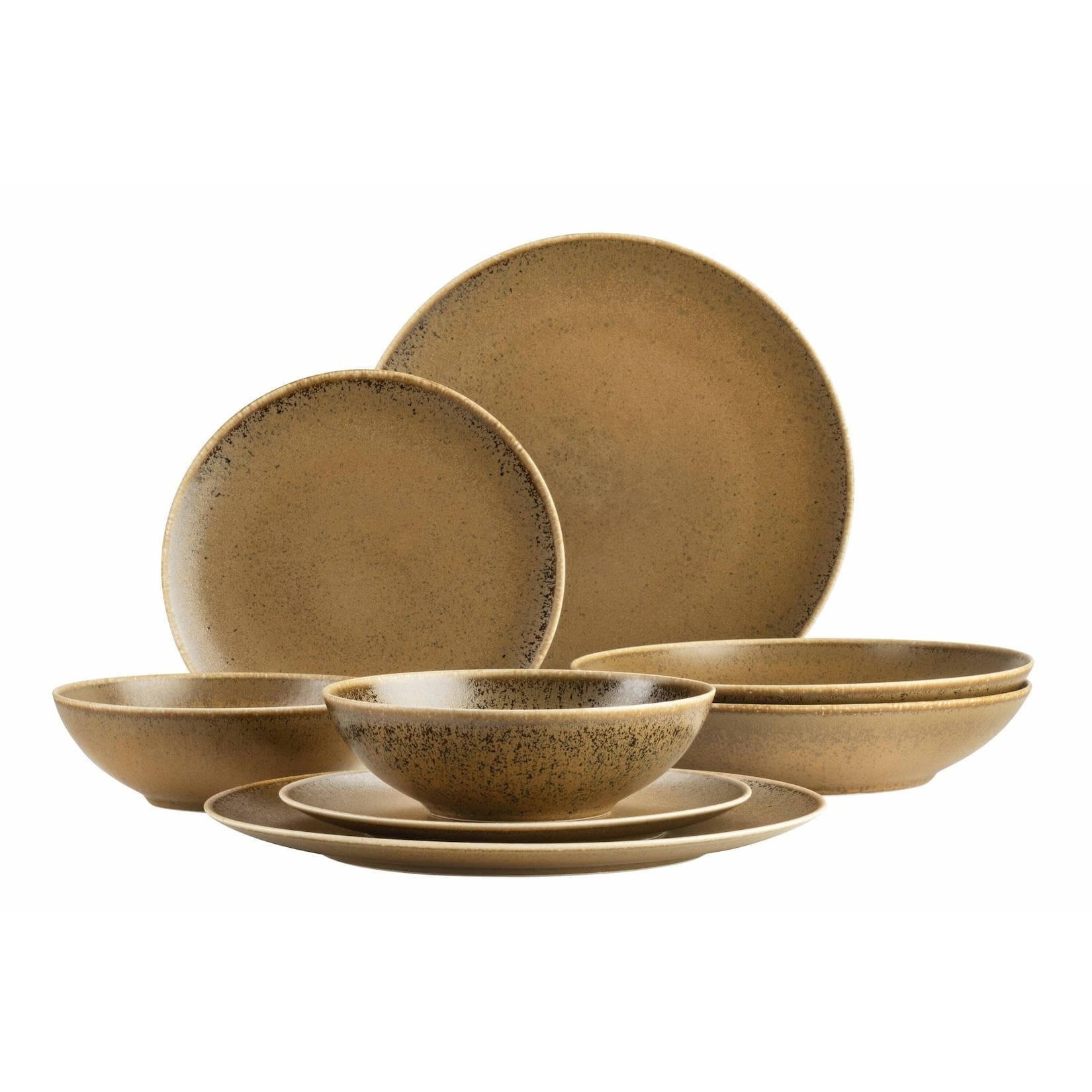 Mäser Grumpy Porzellan Geschirr-Set Beige 8-tlg. Vintage Design