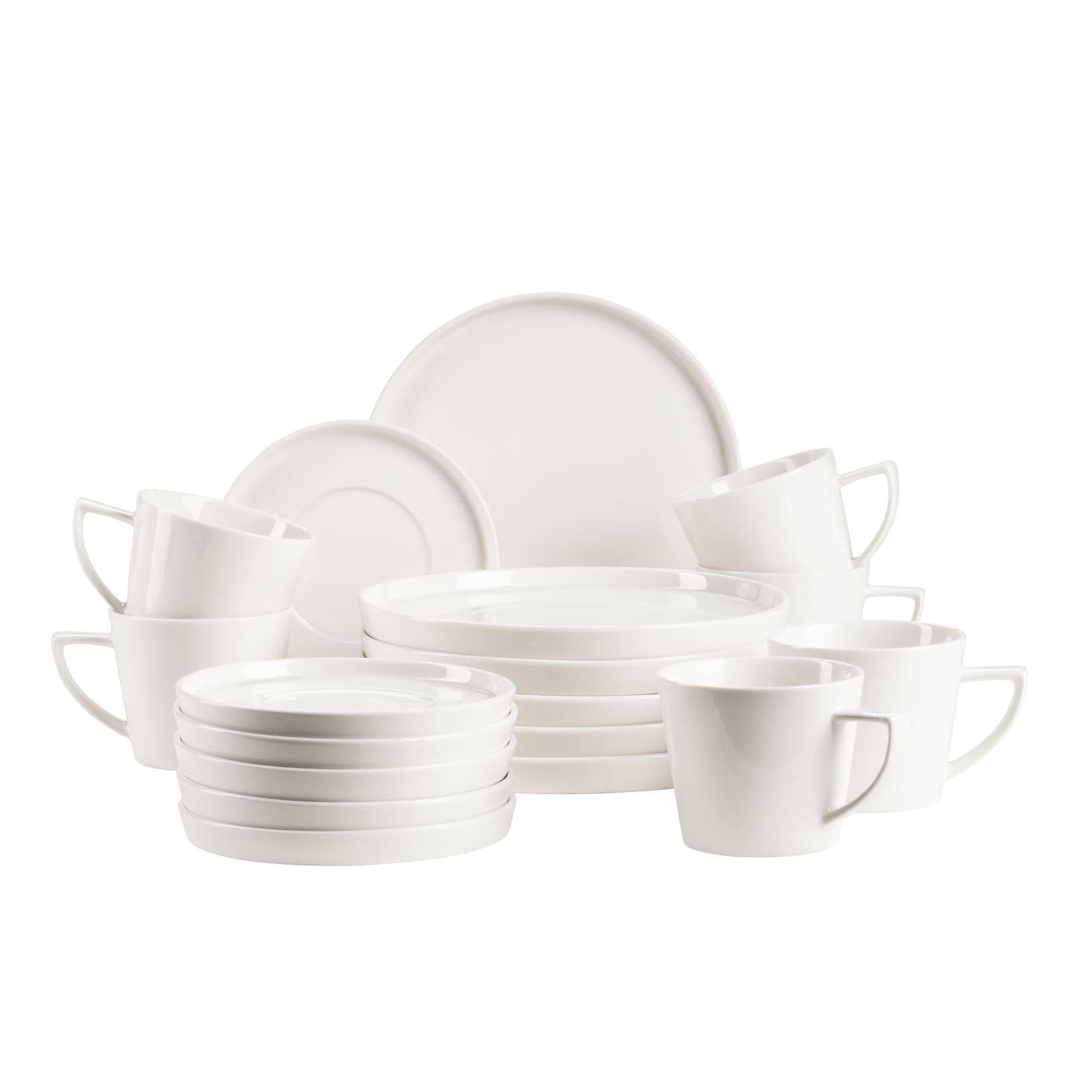 Mäser Kaffeeservice Porzellan Sita Weiß