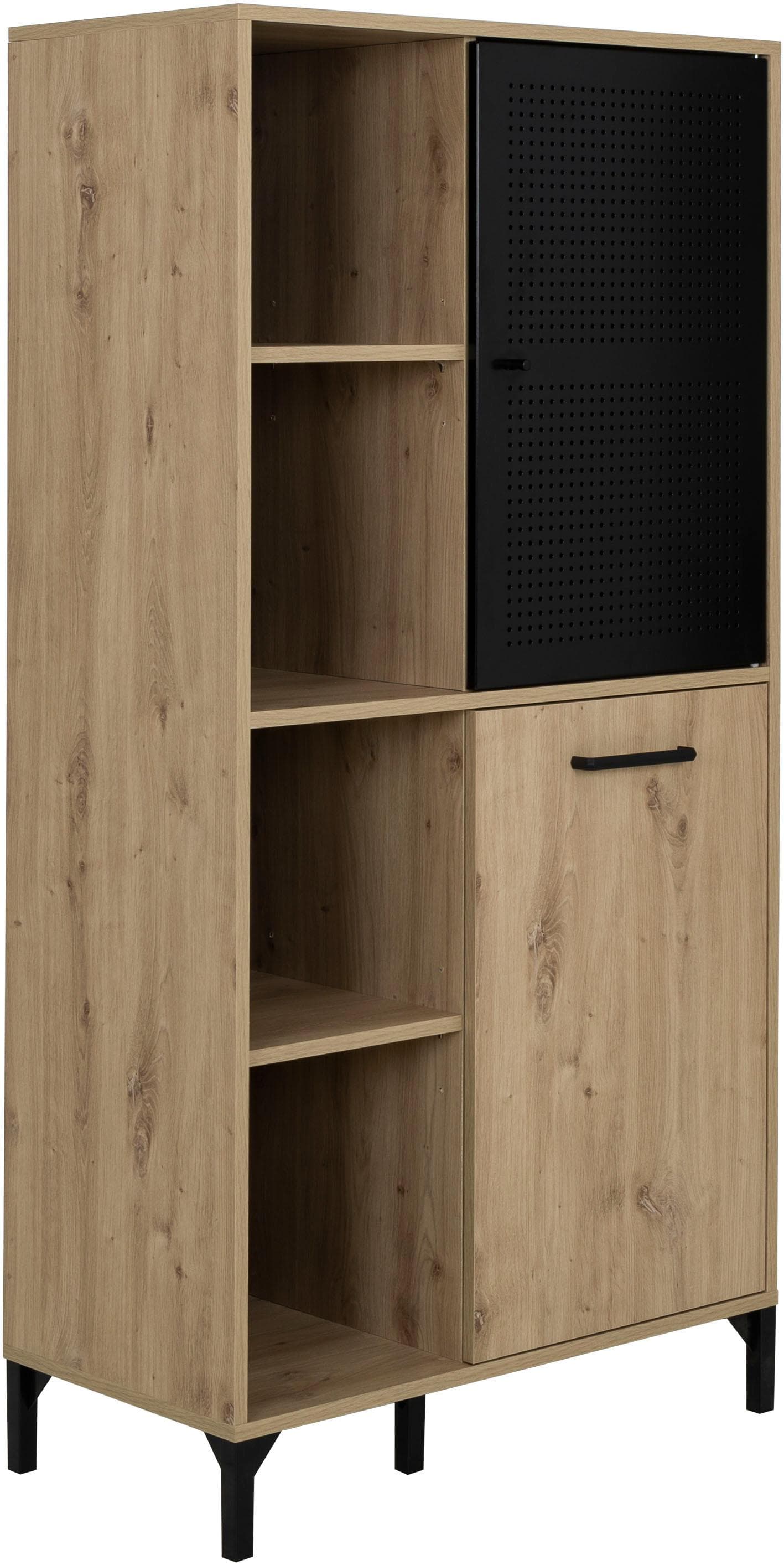 Hochschrank GAMI CRAFT Braun Artisan Eiche Nachbildung 78x155x41 cm Spanplatte